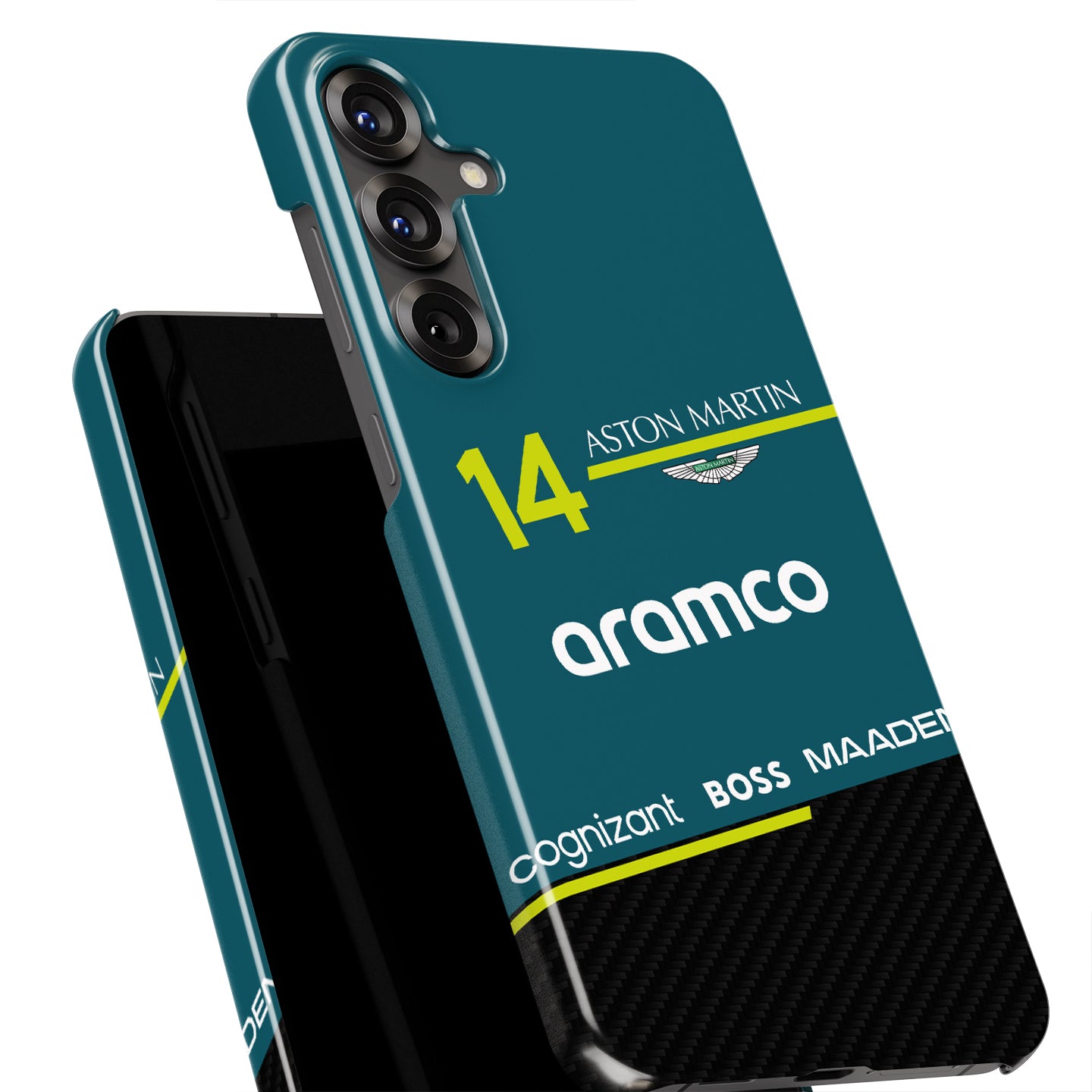 Fernando Alonso AMR25 FA14 Livery Phone Case – F1 Edition (Samsung Galaxy) | DIZZY CASE