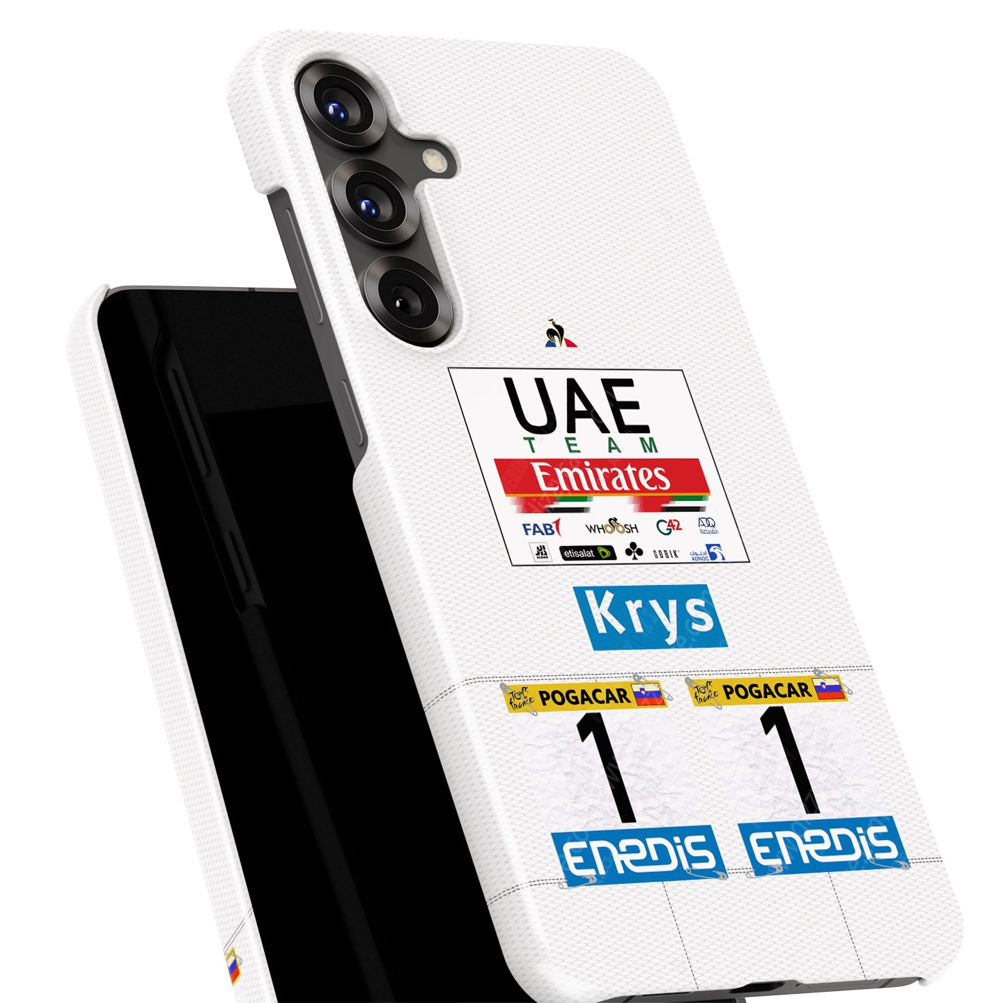 Tadej Pogacar 2021 White Jersey Phone Case: Stylish Protection for Cyclists | DIZZY CASE