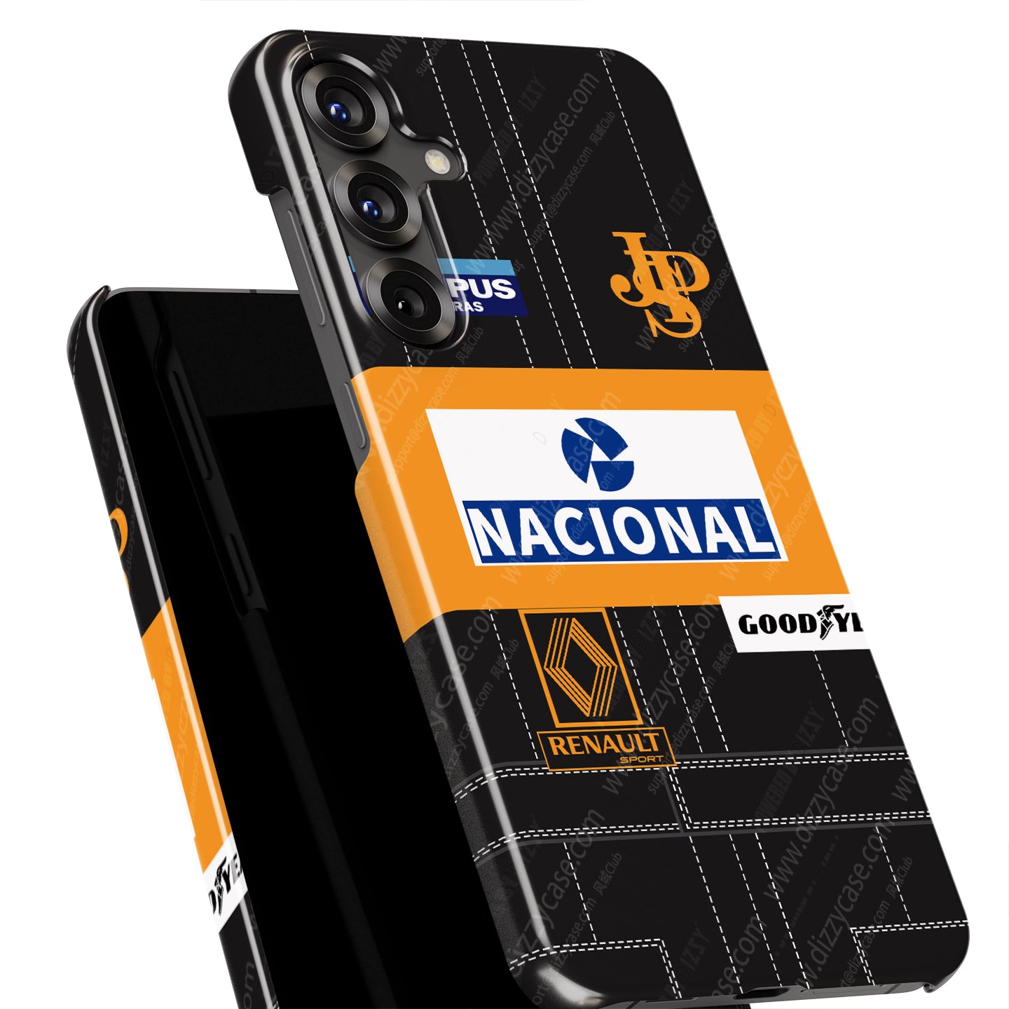Ayrton Senna 1985 Lotus F1 Samsung Case - Snap & Tough Variants | DIZZY CASE