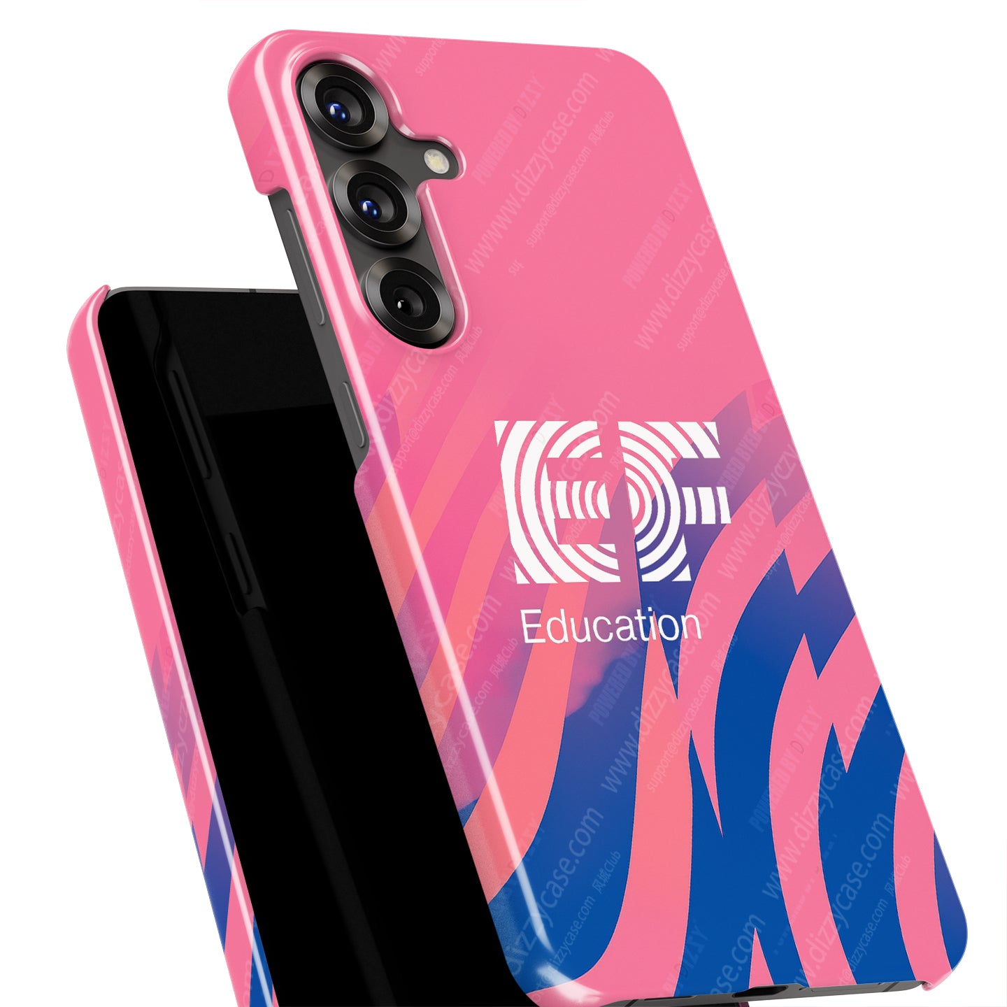 Coque de téléphone Tadej Pogacar 2024 Dual Triumph jaune et rose en jersey par DIZZY