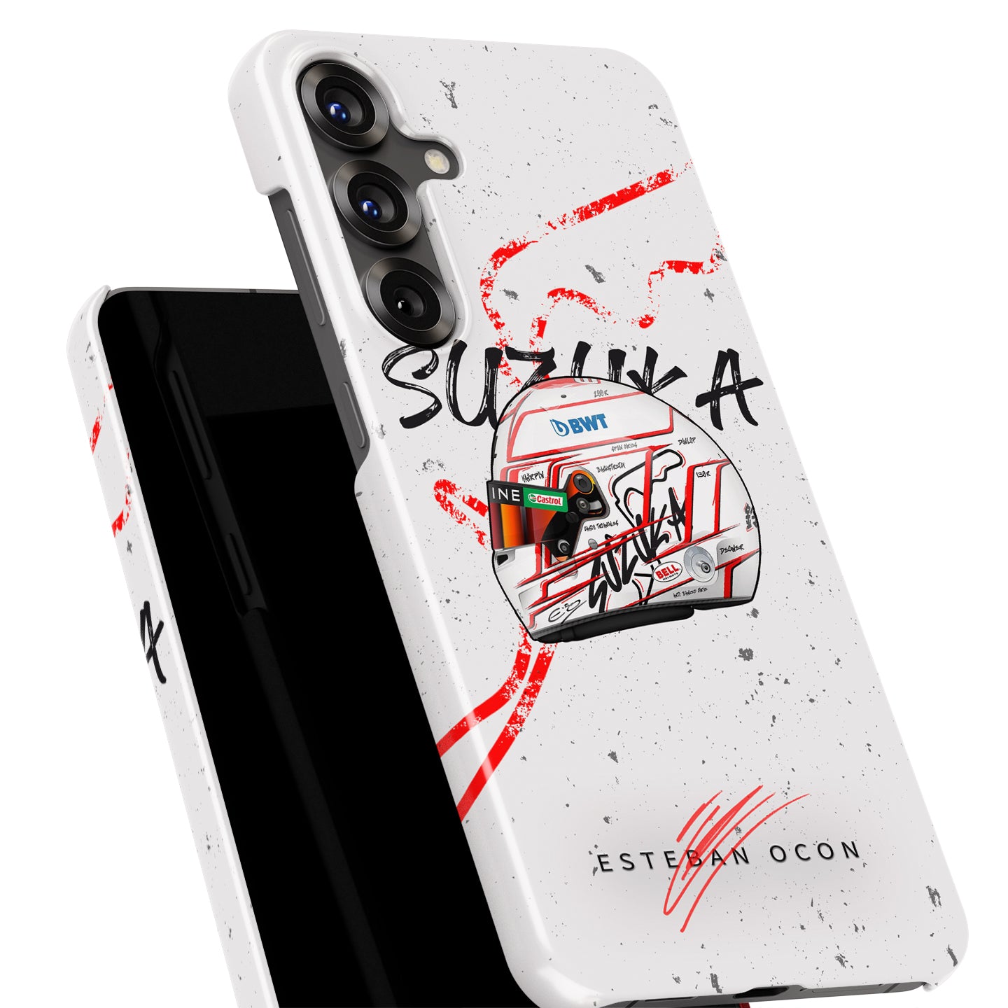 Suzuka Racing Spirit: Ocon’s 2023 Helmet Case for Samsung | DIZZY CASE