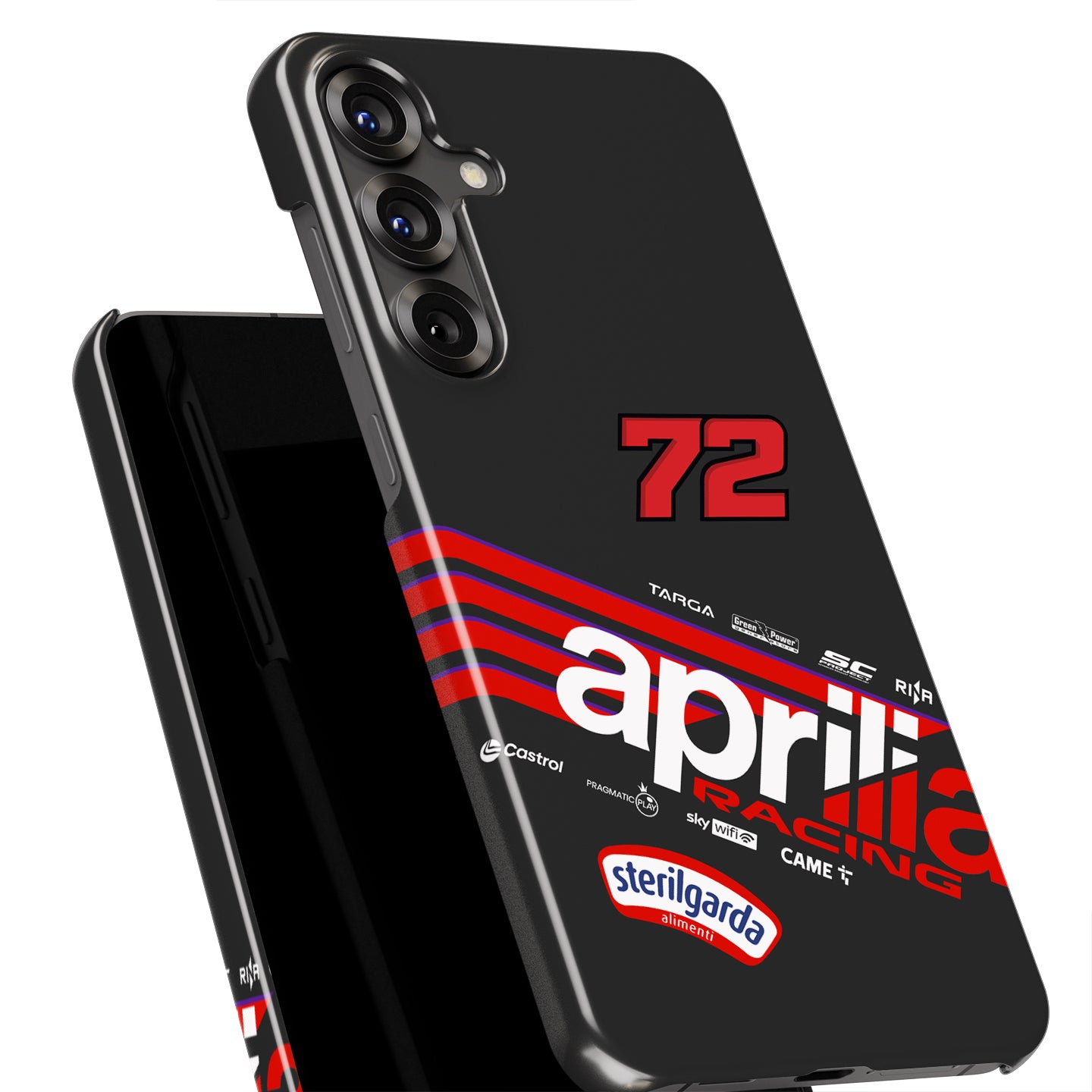 Marco Bezzecchi 2025 MotoGP Phone Case – Aprilia Racing Livery Design for Samsung