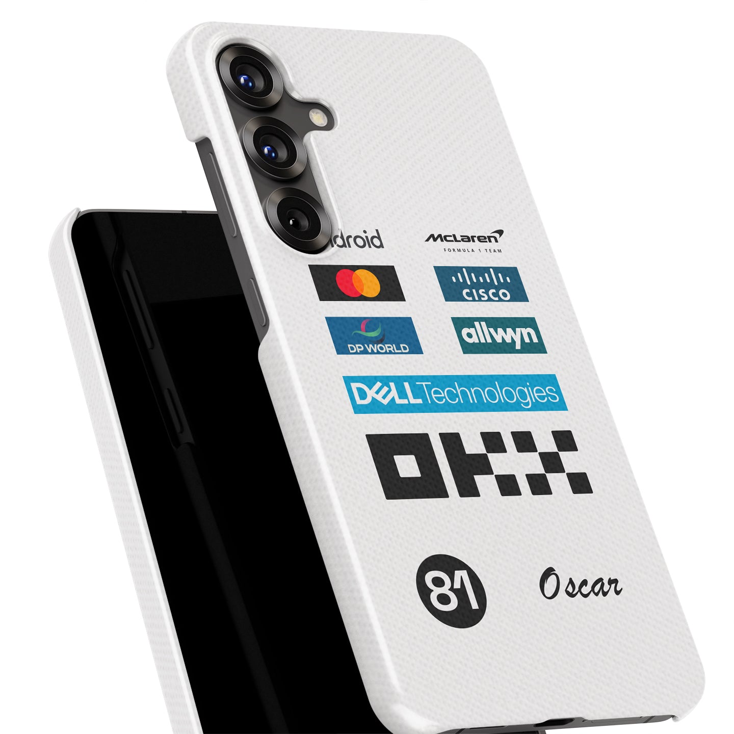 Oscar Piastri 2025 Monaco GP Phone Case – McLaren White Race Suit Edition (For Samsung) | DIZZY CASE