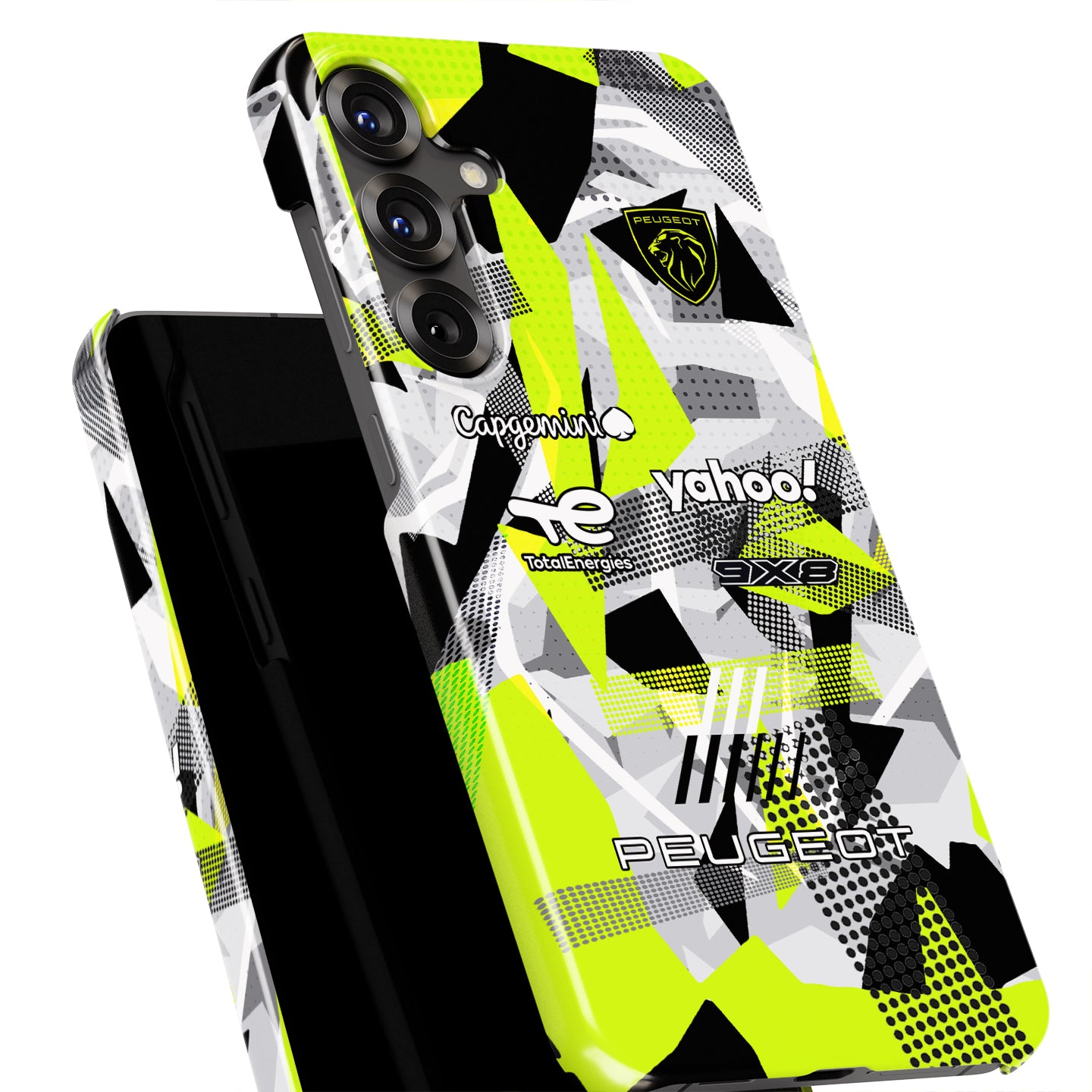 Coque de téléphone Tadej Pogacar 2024 Dual Triumph jaune et rose en jersey par DIZZY