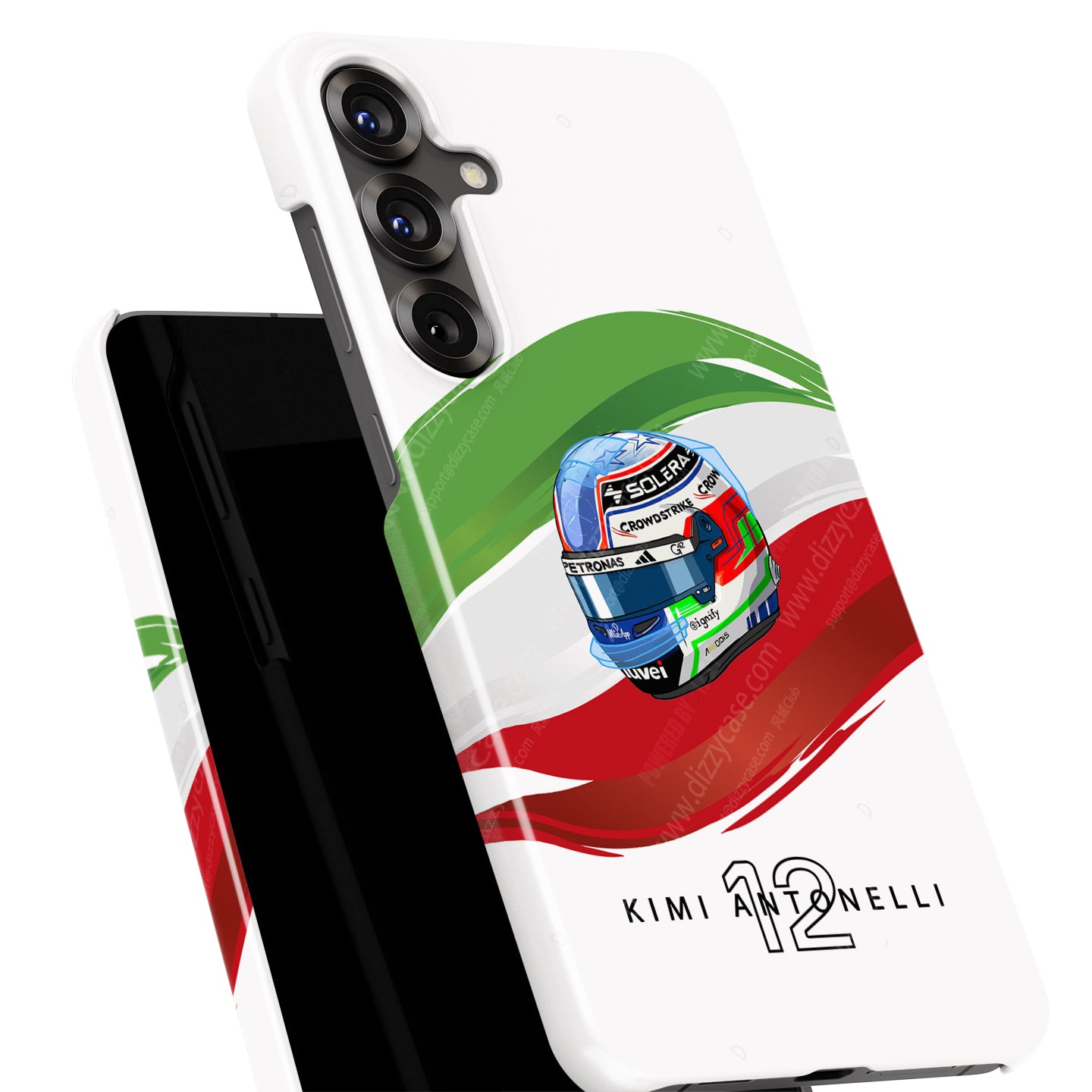 Andrea Kimi Antonelli 2025 Helmet Phone Case – Italian F1 Design for Samsung Galaxy | DIZZY CASE