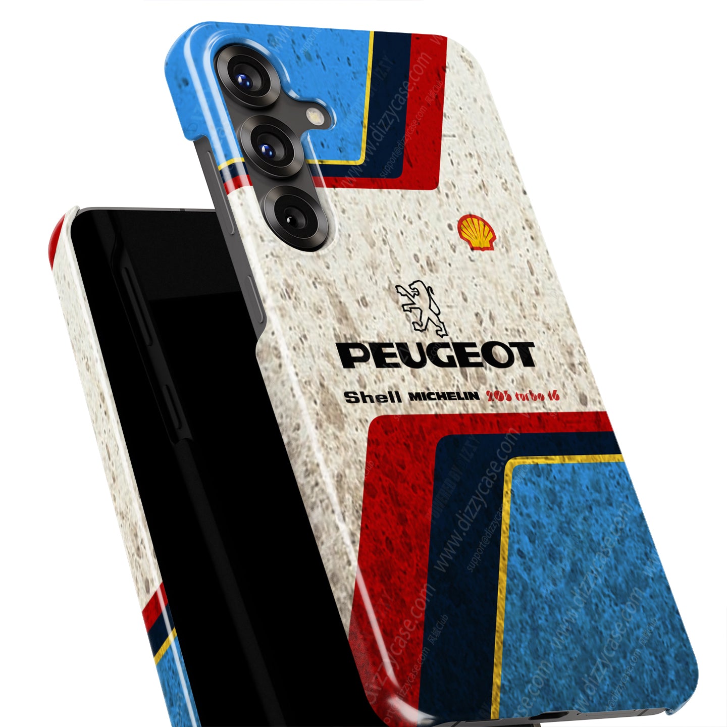 1985 Peugeot 205 T16 Rally Livery Phone Case - Iconic Rally Design | DIZZY CASE