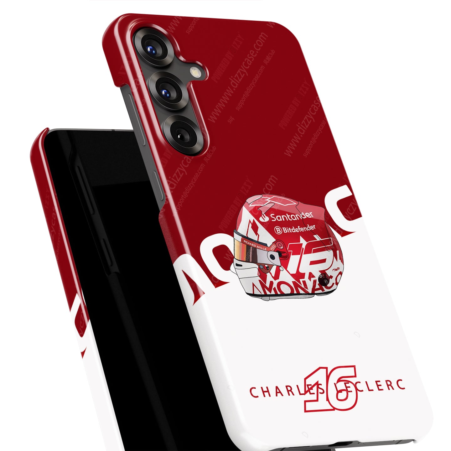 Get the Charles Leclerc Monaco Helmet Phone Case – Ferrari Edition | DIZZY CASE