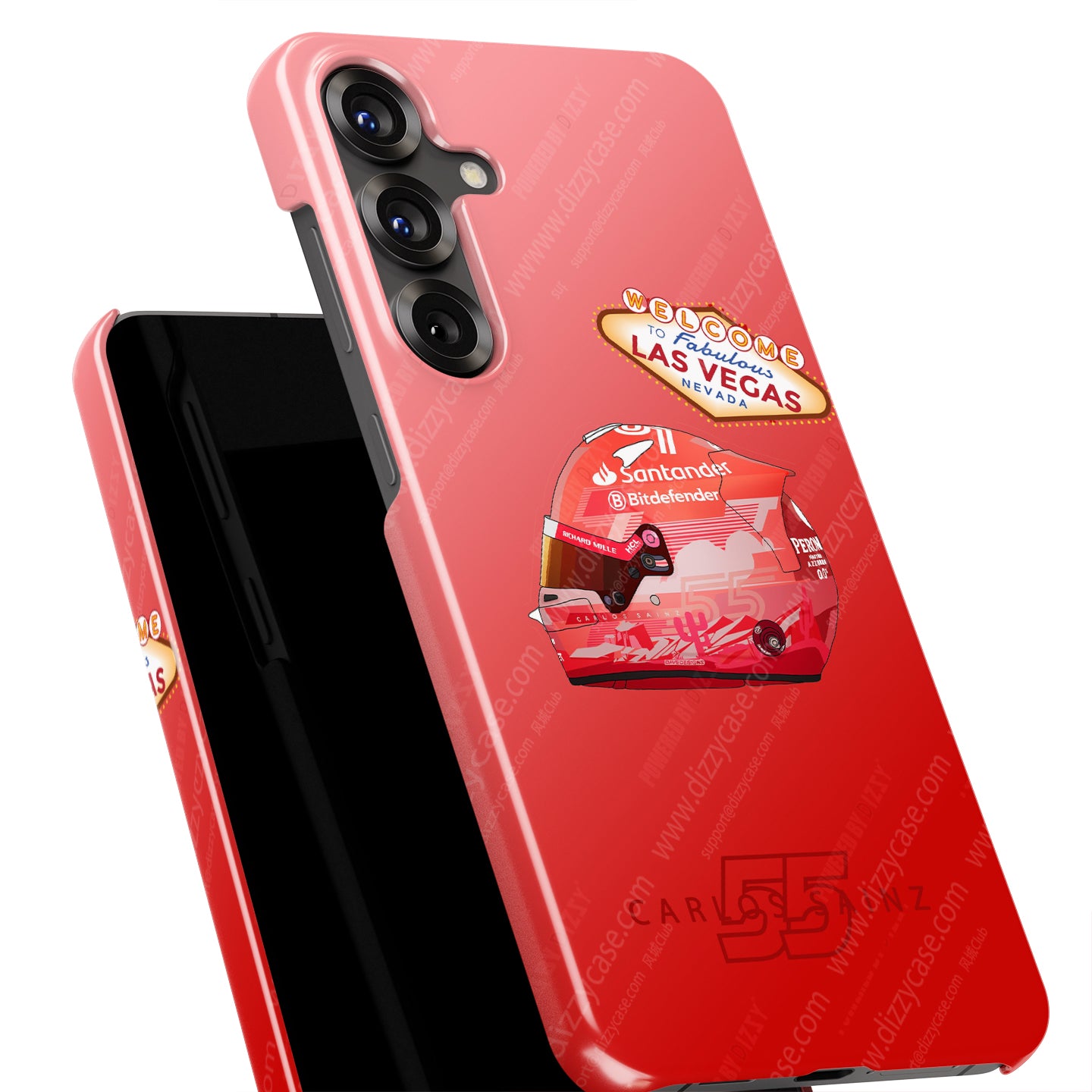 Carlos Sainz 2024 Las Vegas Grand Prix Helmet Case - For Samsung Galaxy | DIZZY CASE