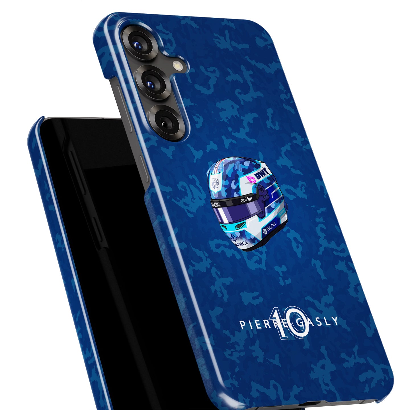 Pierre Gasly 2025 Helmet Phone Case – French Heritage F1 Design for Samsung Galaxy | DIZZY CASE