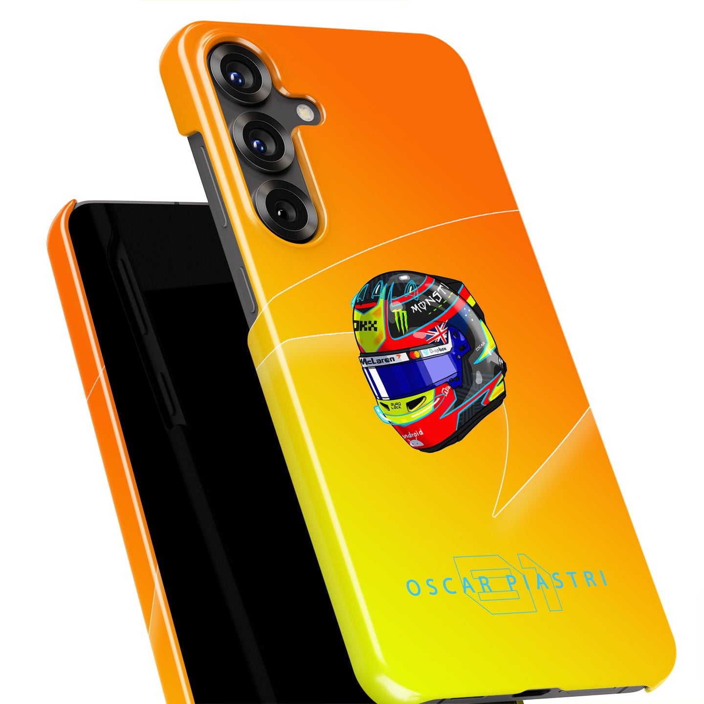 Oscar Piastri 2025 Helmet Phone Case – Australian Heritage F1 Design for Samsung Galaxy | DIZZY CASE