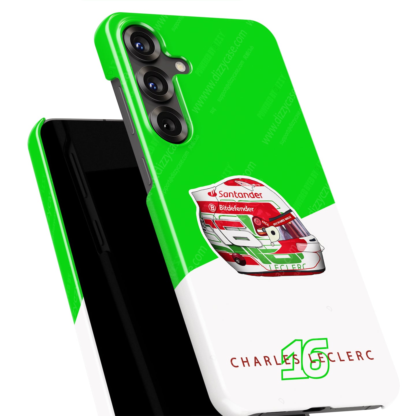 Charles Leclerc 2024 Italian Grand Prix Helmet Phone Case – Ferrari Edition - Samsung Models | DIZZY CASE