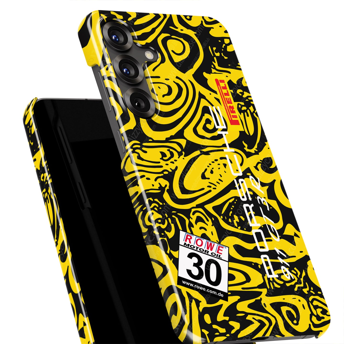 Dinamic Motorsport Porsche 911 GT3R Phone Case: Bold Camouflage & Protection
