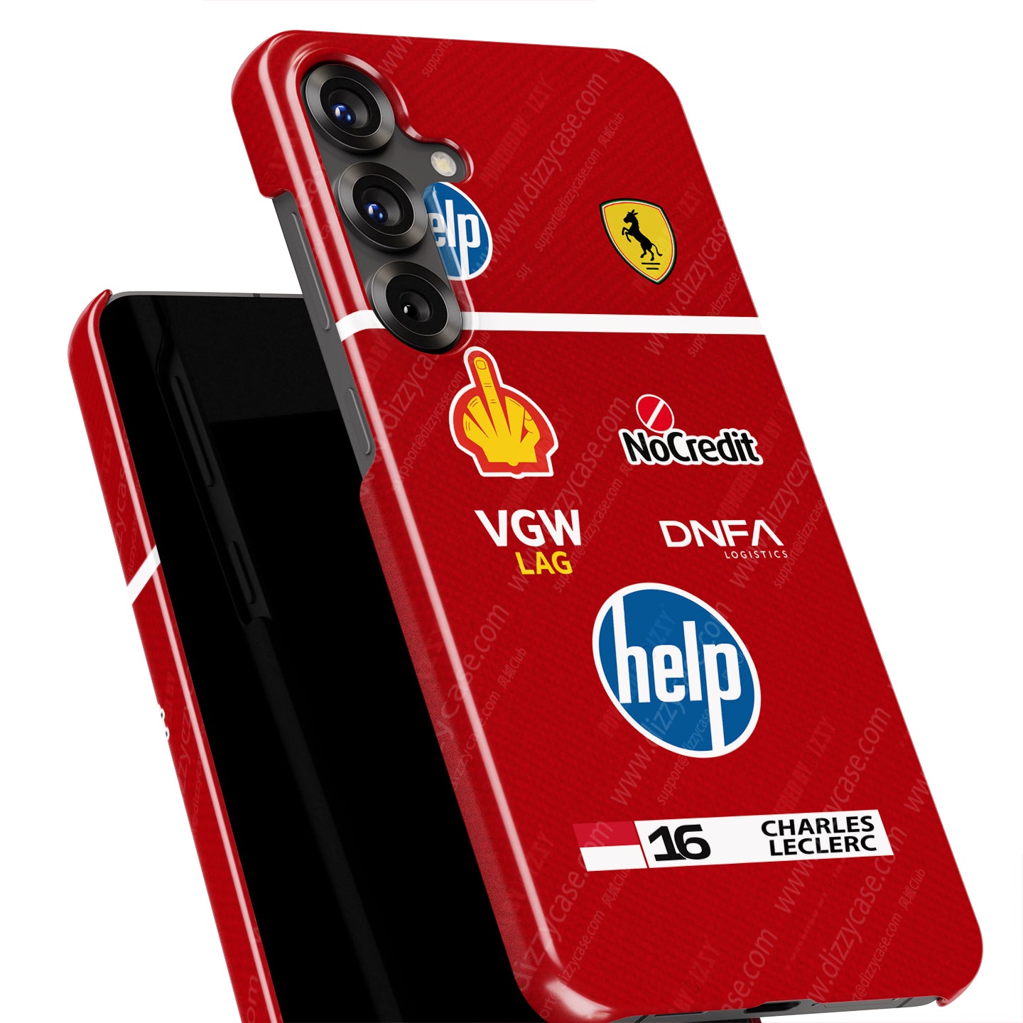 Charles Leclerc 2025 Race Suit Phone Case – (Samsung Galaxy) | DIZZY CASE