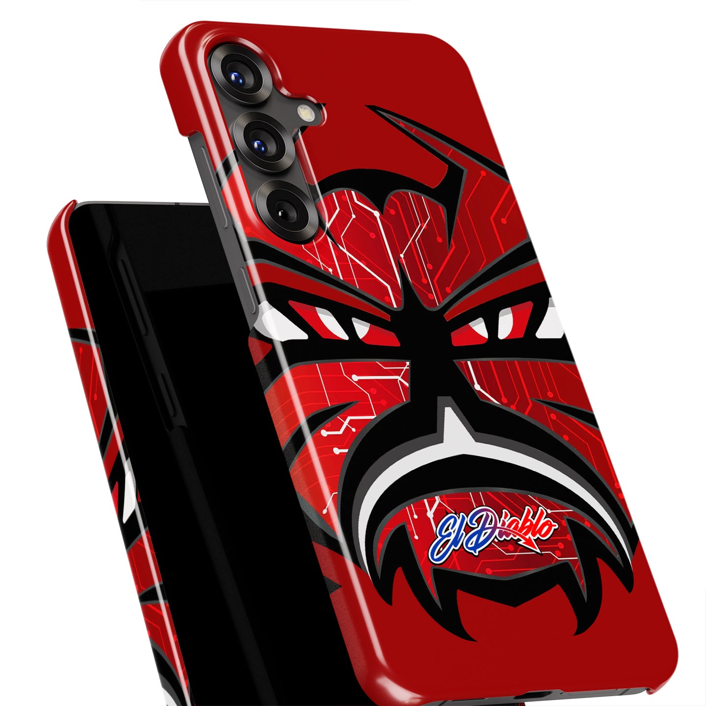 Unleash Your Racing Spirit: Fabio Quartararo Demon Helmet Livery Phone Case