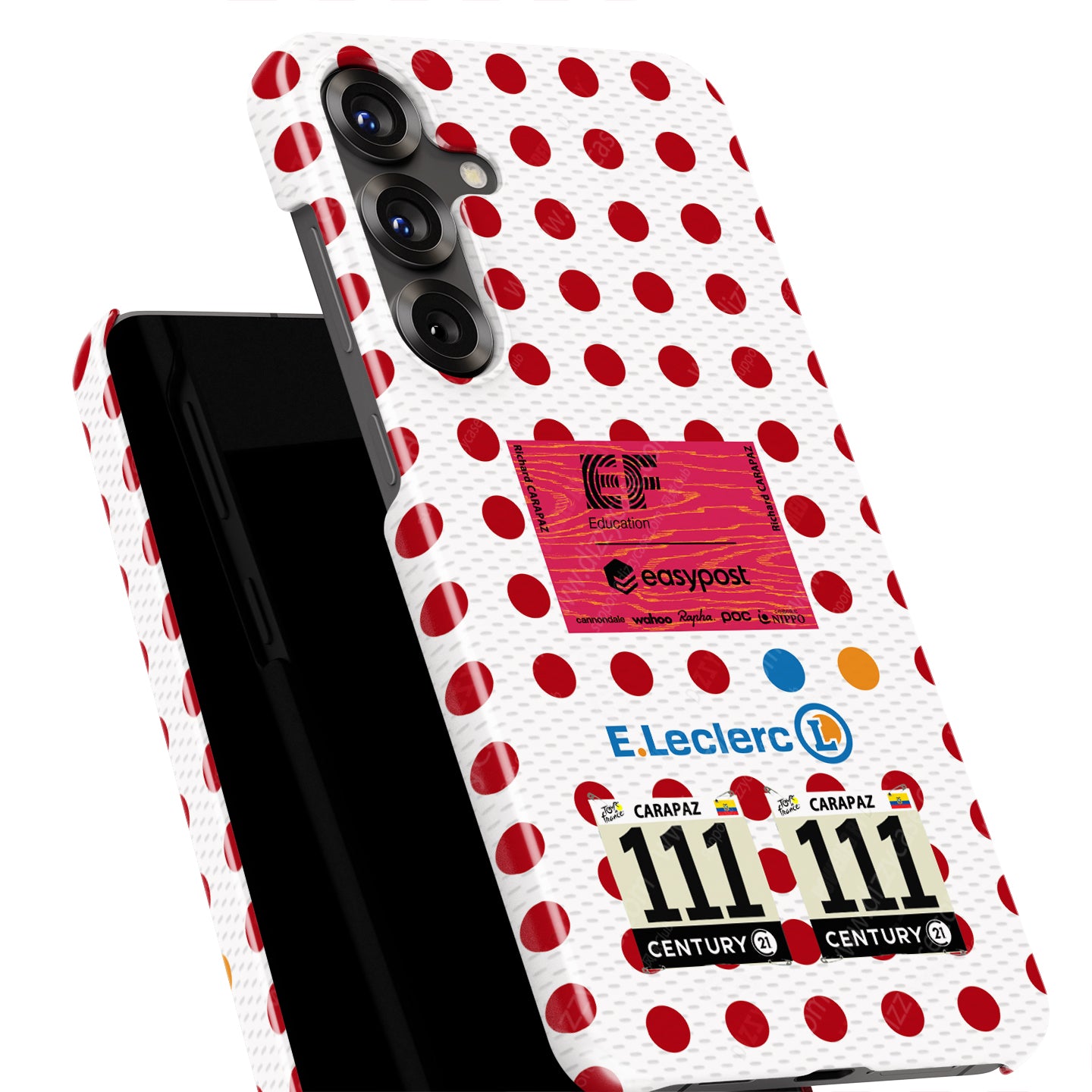 Richard Carapaz Polka Dot Jersey Phone Case: Peak Performance Protection