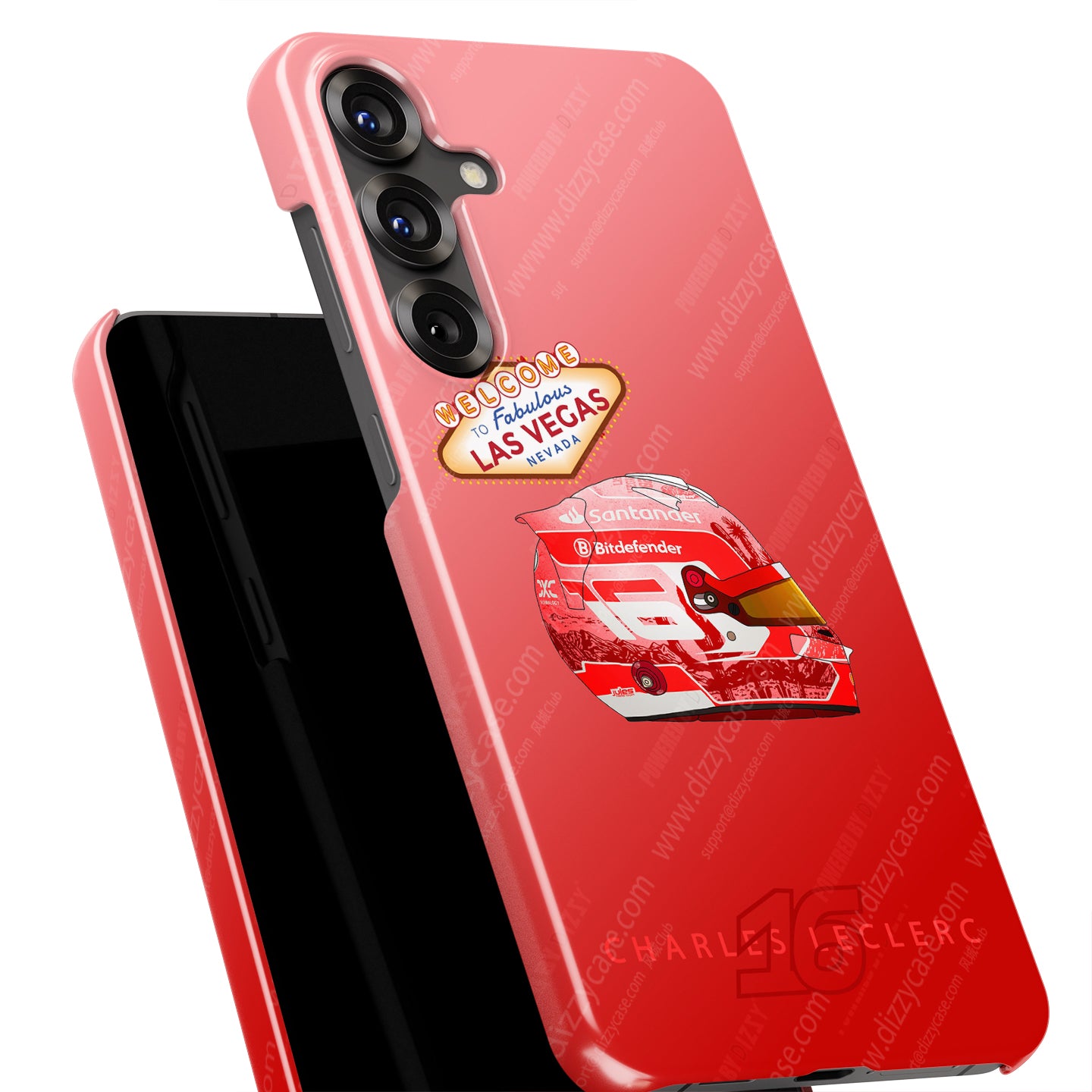 Charles Leclerc 2024 Las Vegas F1 Helmet Samsung Phone Case | DIZZY CASE