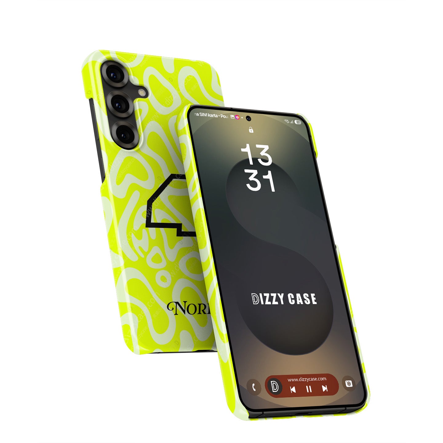 Lando Norris GRANDSTAND ’25 Phone Case – Fluoro Lime Edition for Samsung Galaxy