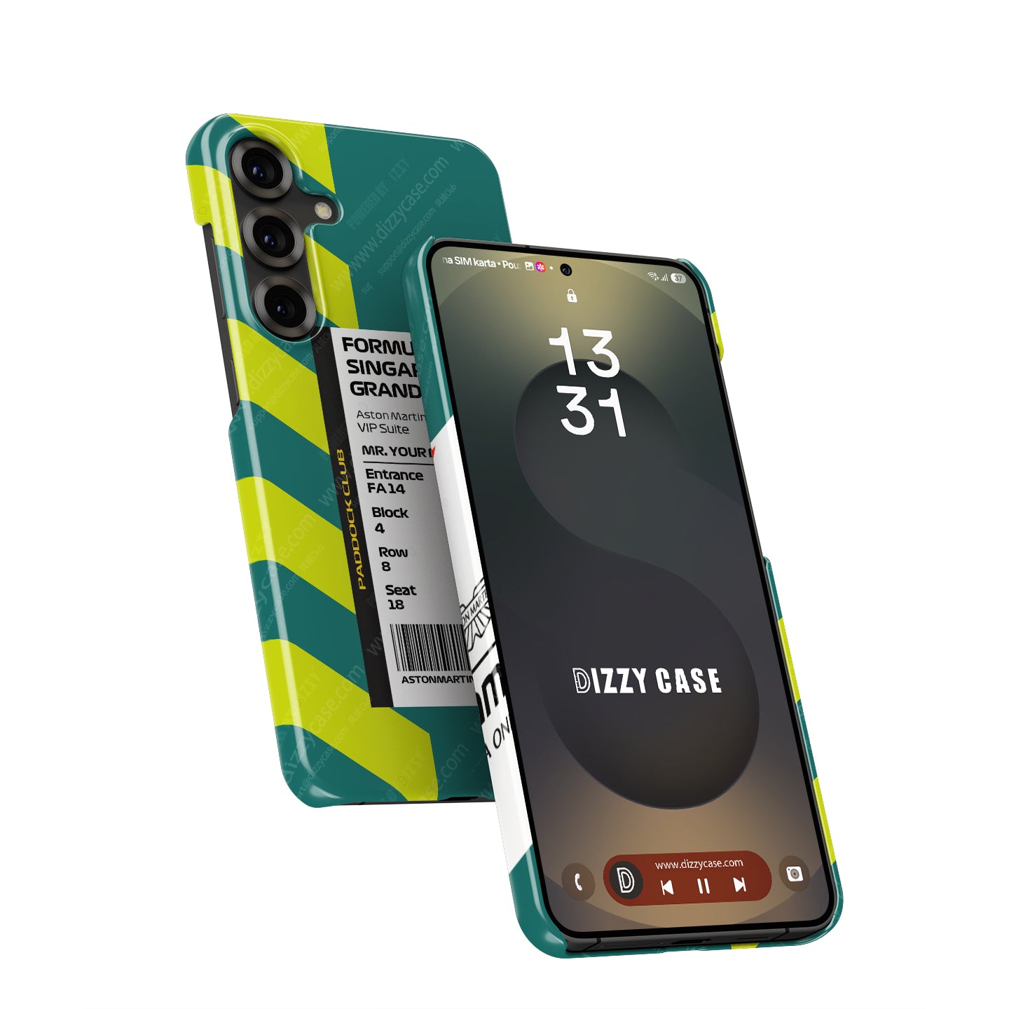 Custom Aston Martin VIP Pass Samsung Galaxy Case