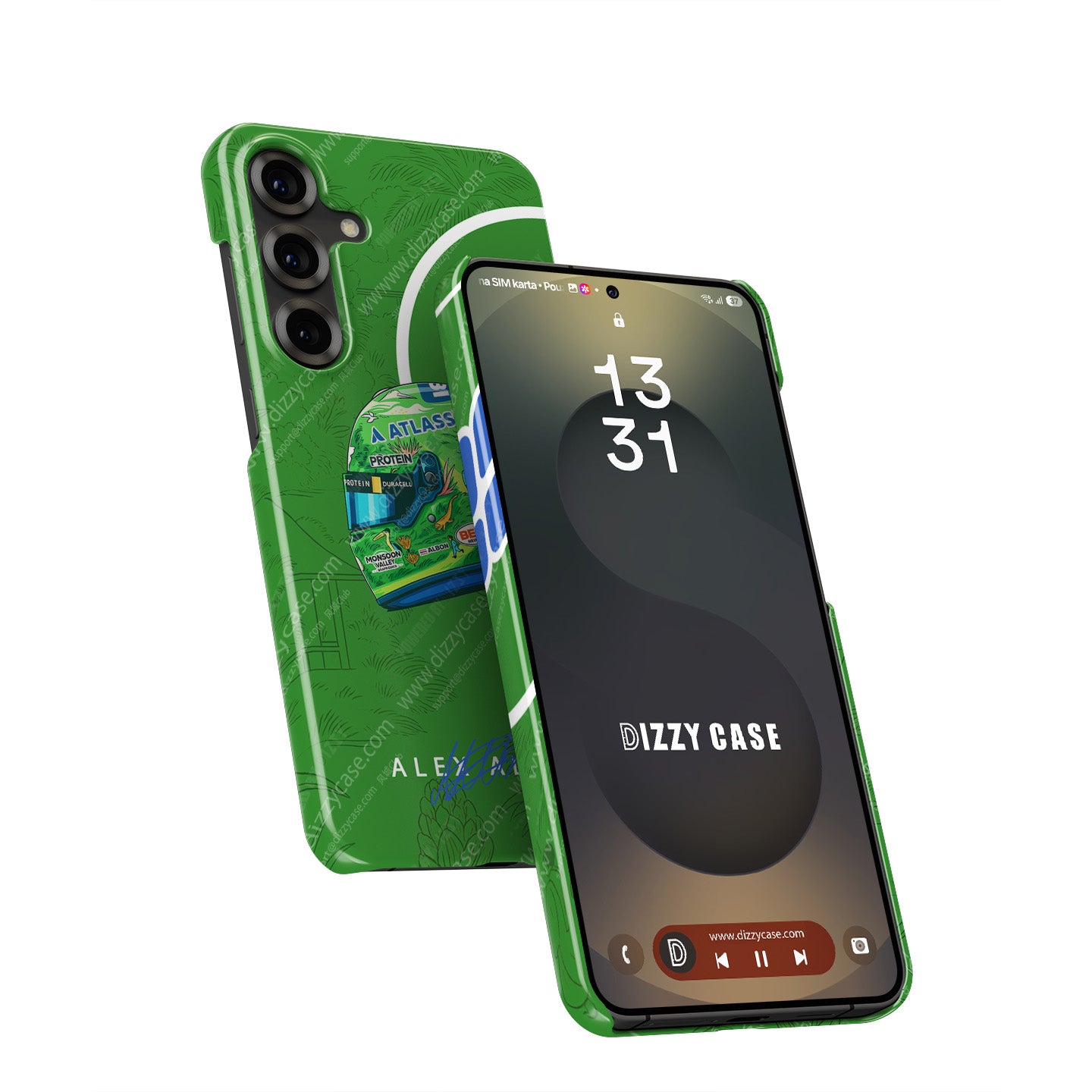 Alex Albon 2025 Singapore GP Helmet Phone Case – UNICEF Charity Edition for Samsung