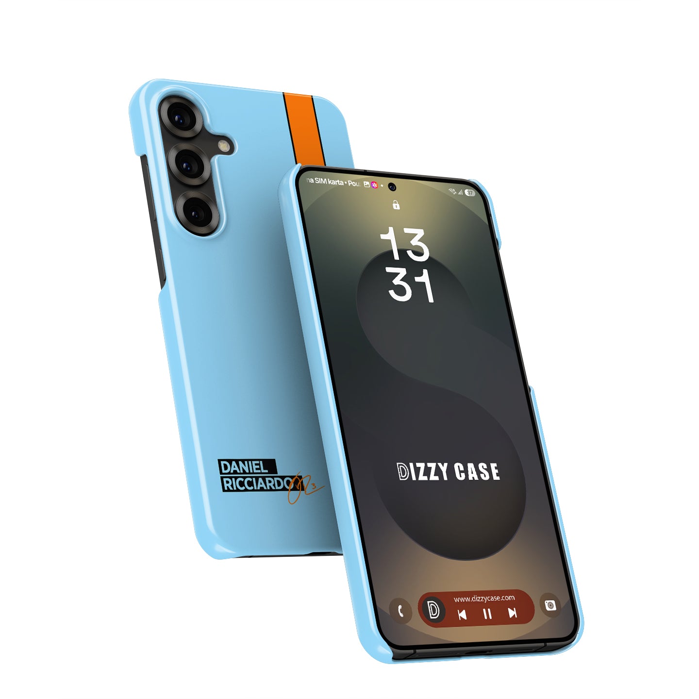 Daniel Ricciardo Gulf Livery Samsung Case - Snap & Tough Variants | DIZZY CASE