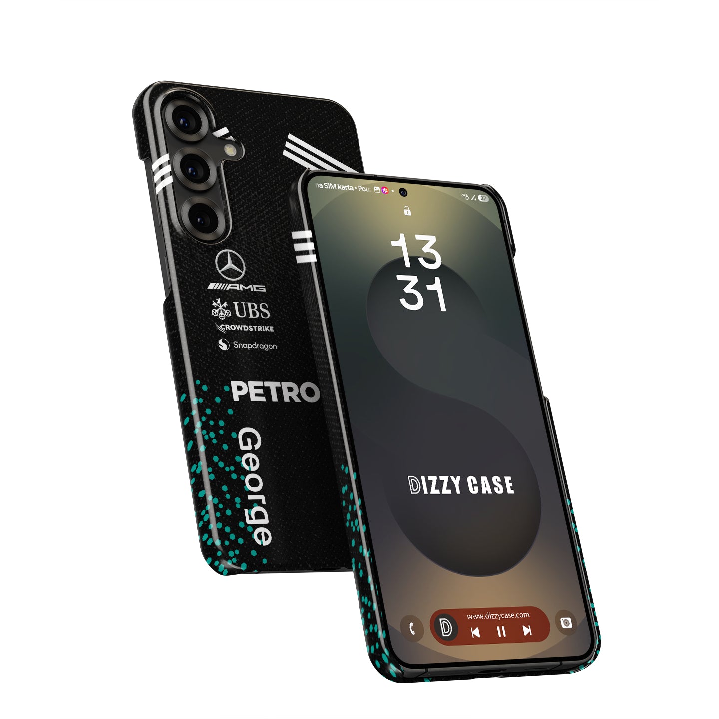 George Russell 2025 Mercedes F1 Race Suit Phone Case – AMG Petronas Edition (Samsung Galaxy) | DIZZY CASE