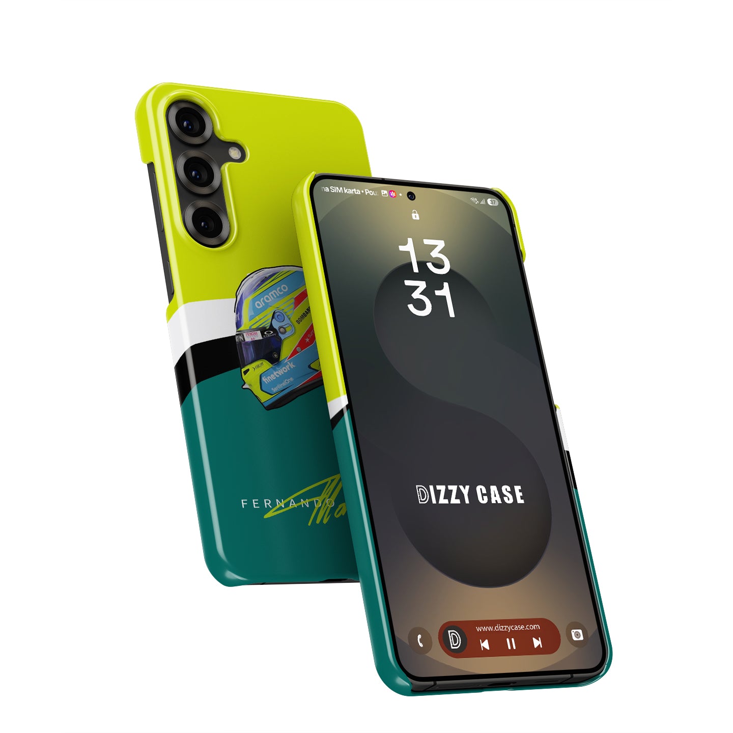 Alonso F1 Helmet Livery Case for Galaxy | DIZZY CASE
