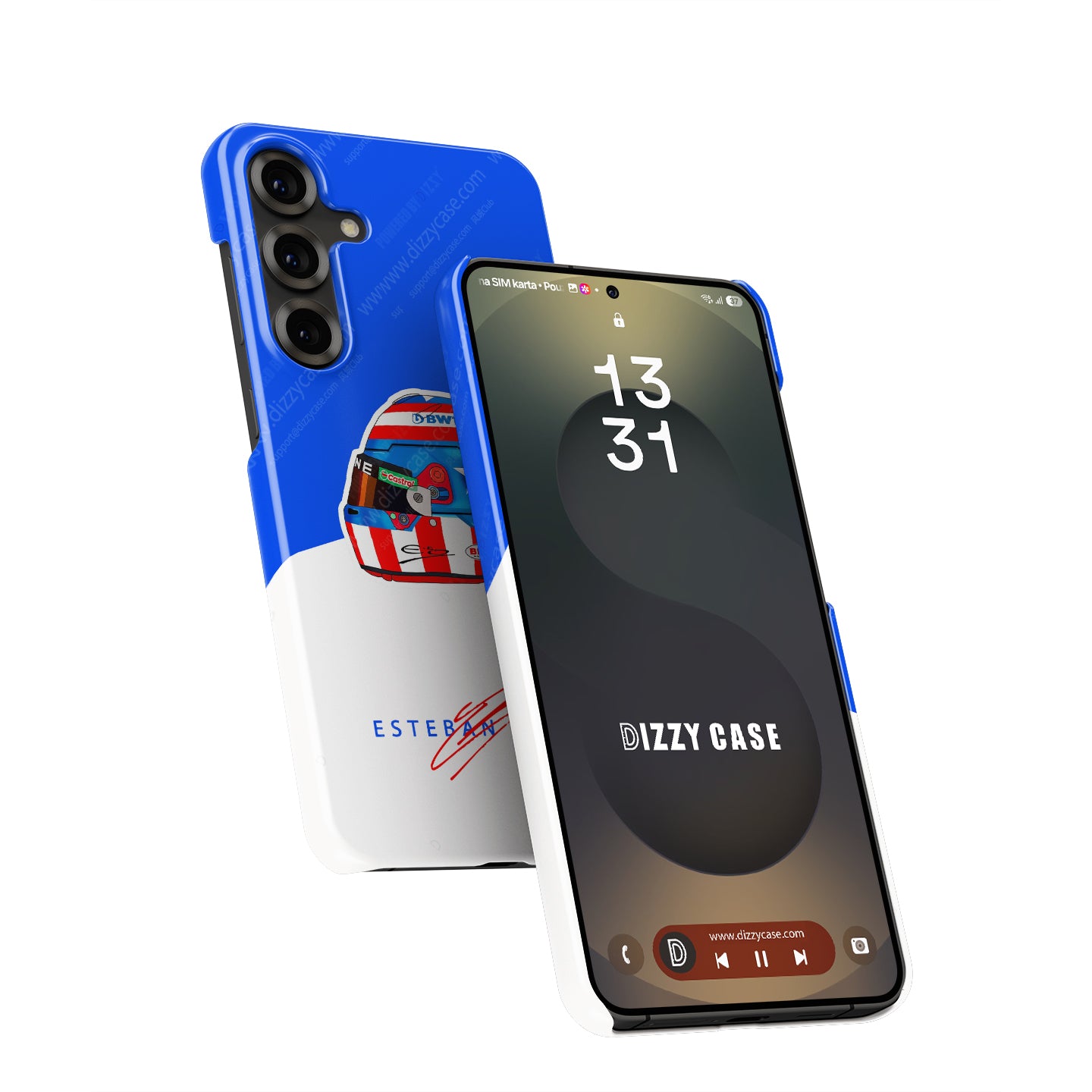 Esteban Ocon Las Vegas 2024 F1 Helmet Case – Samsung Compatibility | DIZZY CASE