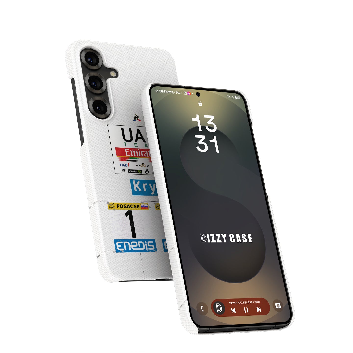Tadej Pogacar 2021 White Jersey Phone Case: Stylish Protection for Cyclists | DIZZY CASE