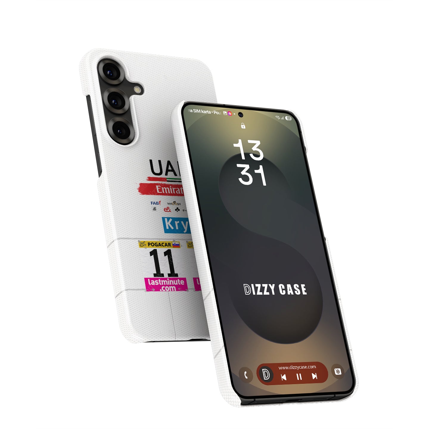Bold Protection with Tadej Pogačar’s White Jersey Design | DIZZY CASE