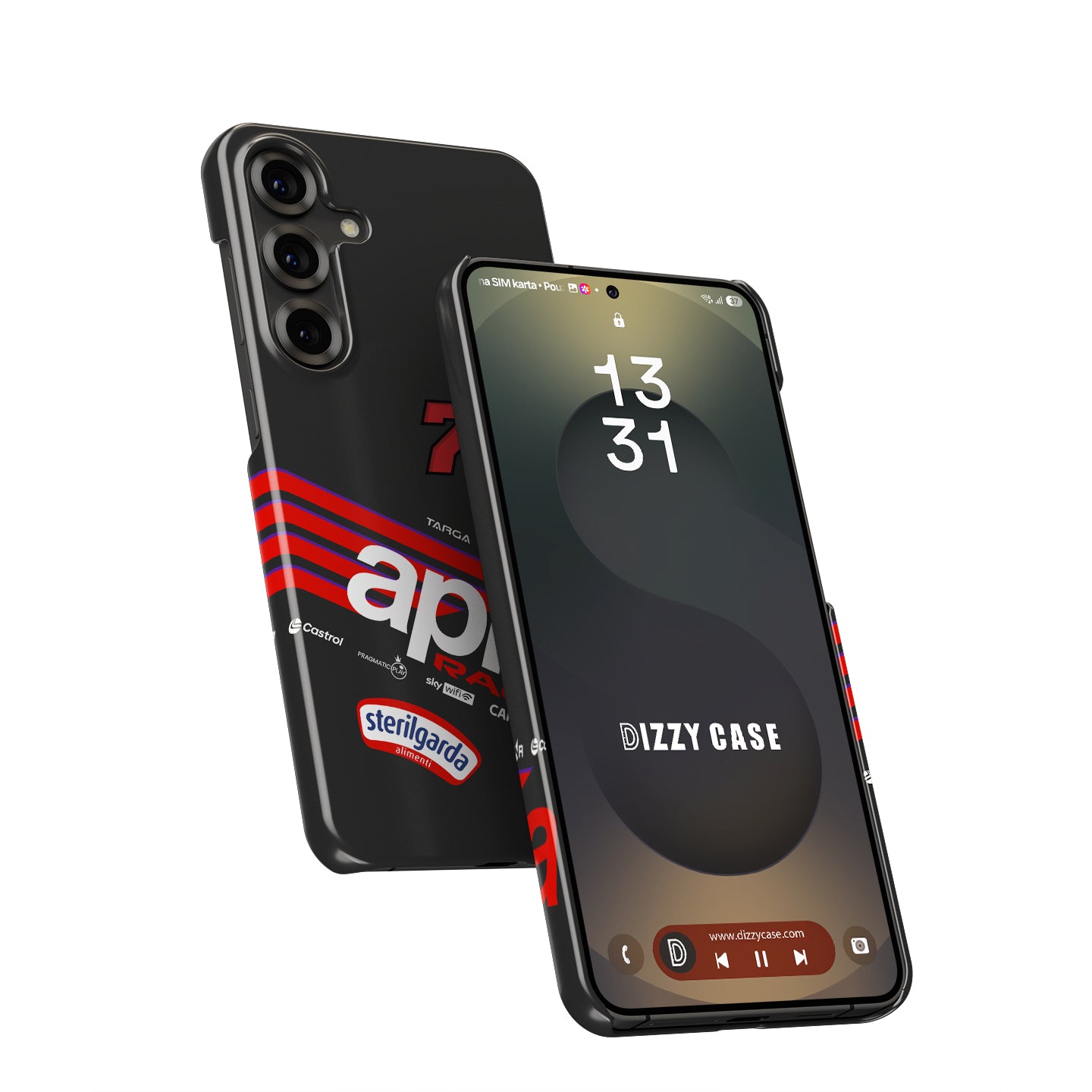 Marco Bezzecchi 2025 MotoGP Phone Case – Aprilia Racing Livery Design for Samsung