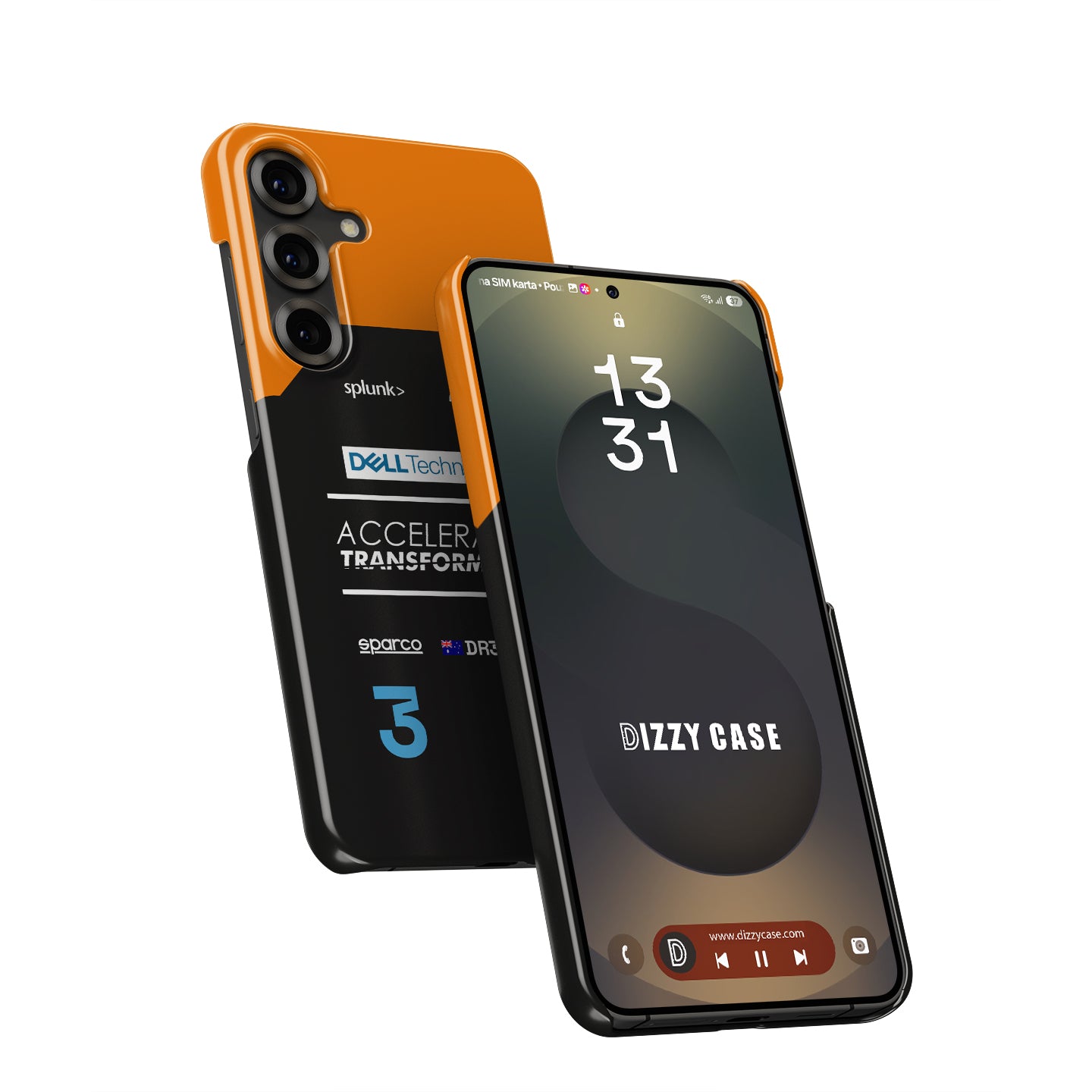Daniel Ricciardo McLaren Livery Samsung Case - Snap & Tough | DIZZY CASE