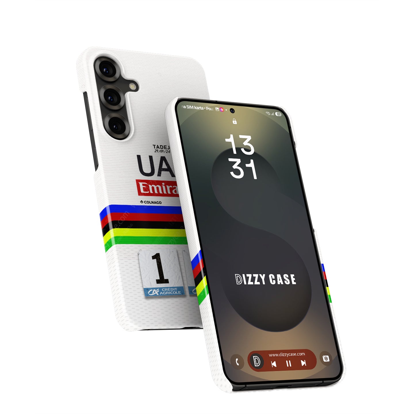 Tadej Pogačar Rainbow Jersey Tour of Lombardy Phone Case – Samsung Models
