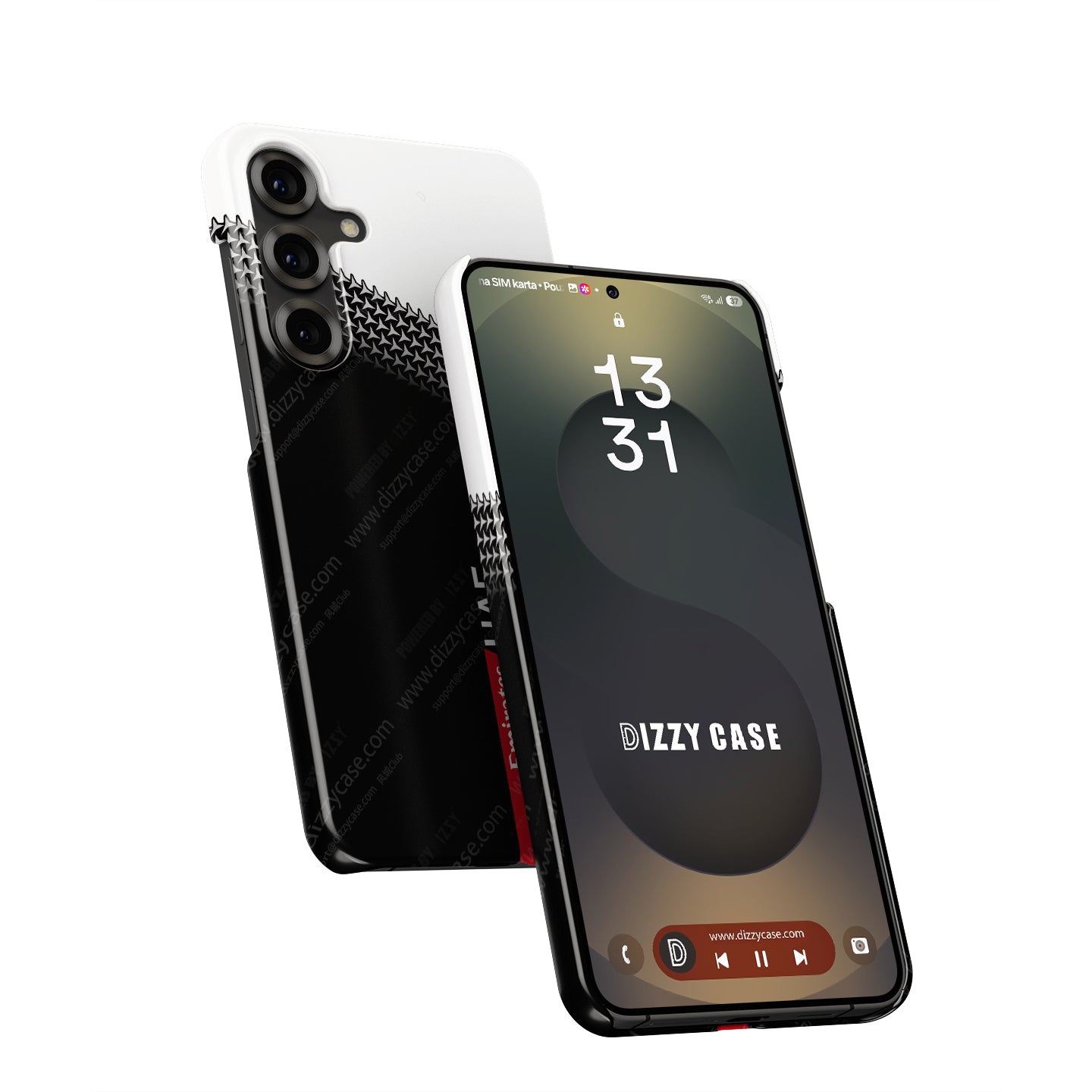 Colnago Y1RS Team Edition Phone Case – UAE 2025 Black & White Graphic (for Samsung) | DIZZY CASE