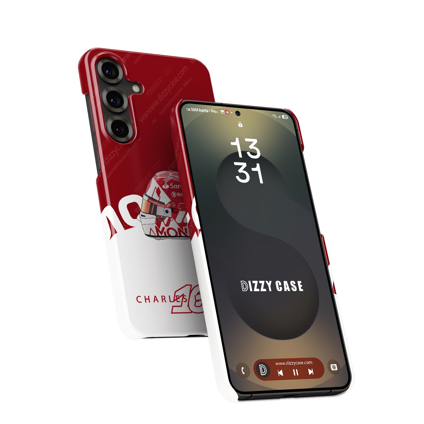 Get the Charles Leclerc Monaco Helmet Phone Case – Ferrari Edition | DIZZY CASE