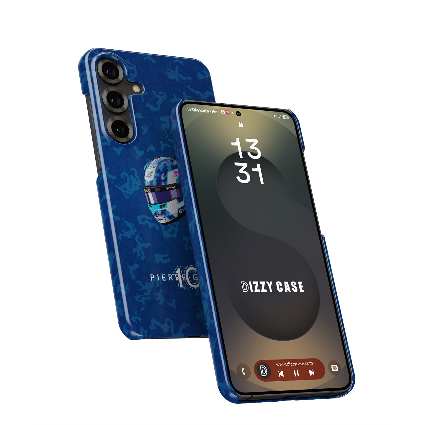 Pierre Gasly 2025 Helmet Phone Case – French Heritage F1 Design for Samsung Galaxy | DIZZY CASE