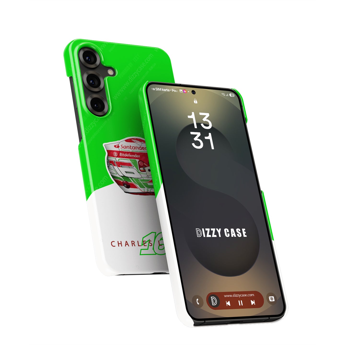Charles Leclerc 2024 Italian Grand Prix Helmet Phone Case – Ferrari Edition - Samsung Models | DIZZY CASE