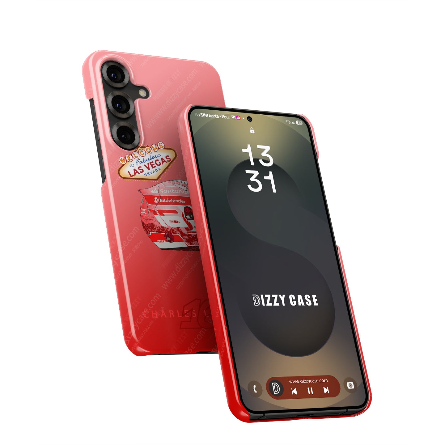 Charles Leclerc 2024 Las Vegas F1 Helmet Samsung Phone Case | DIZZY CASE