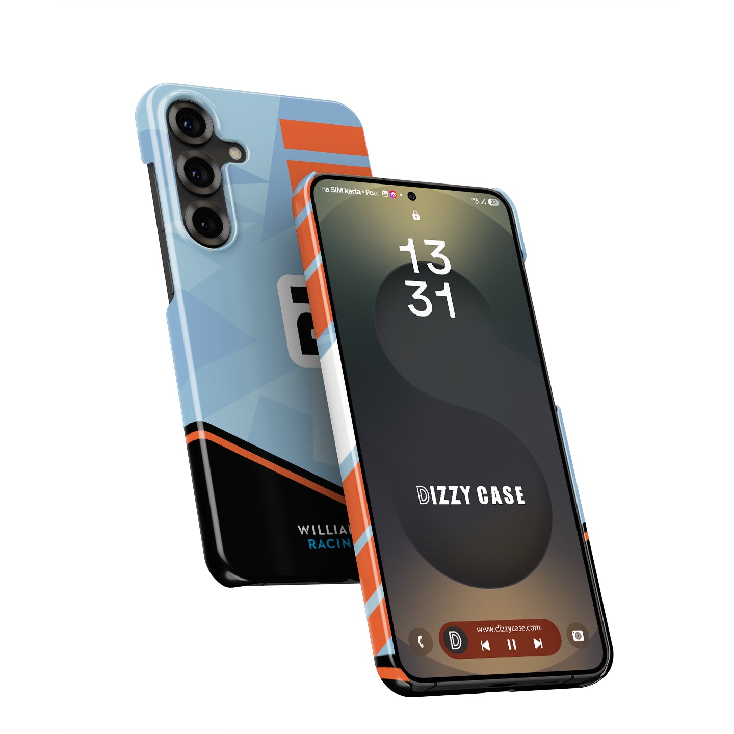 Williams Gulf Livery Alex Albon - Samsung Phone Case | DIZZY CASE