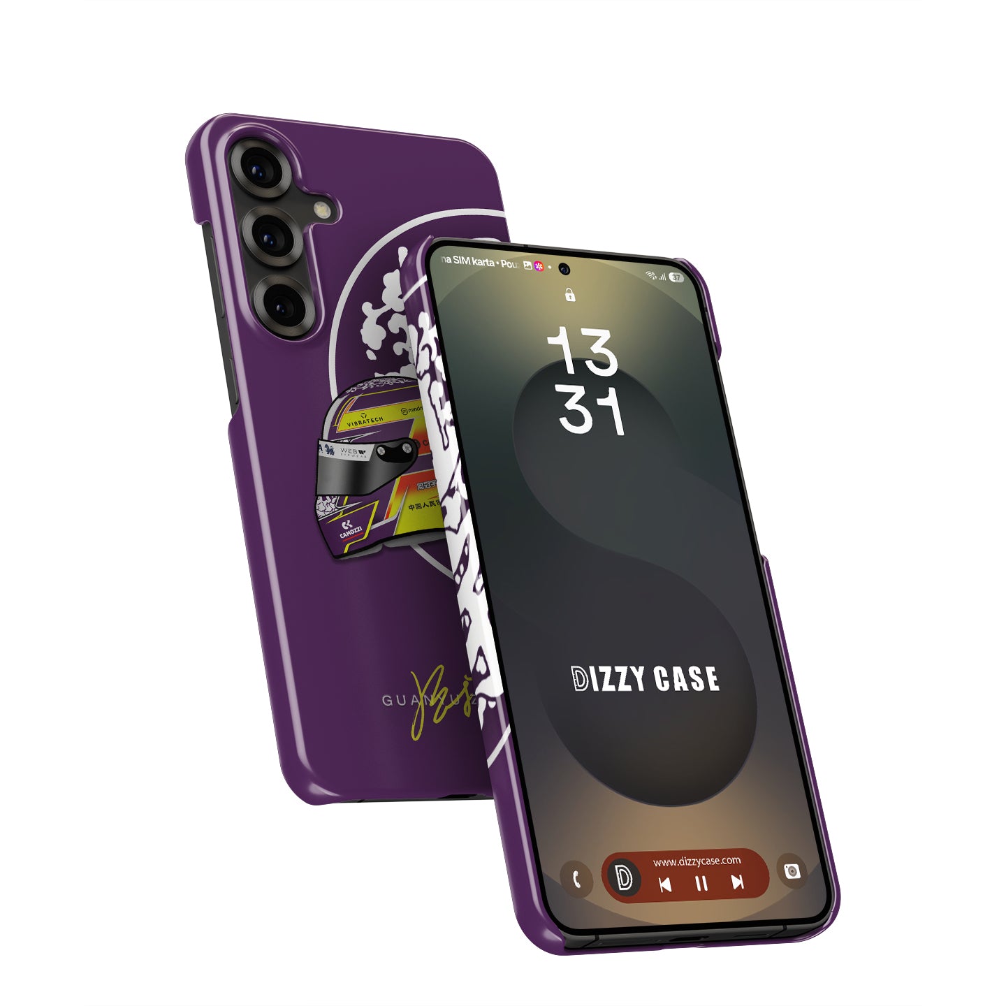 Guanyu Zhou 2023 F1 Helmet - Samsung Phone Case