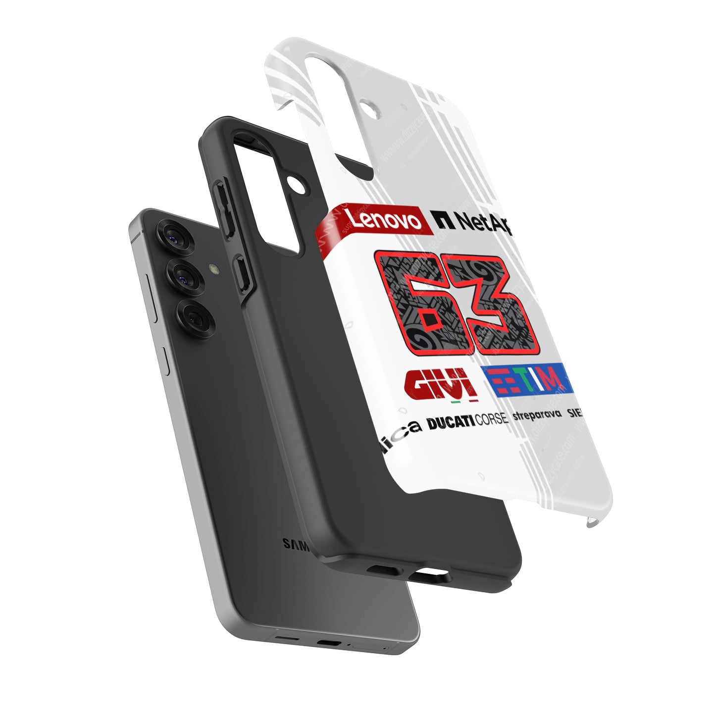 Pecco Bagnaia #63 Prototype White - Samsung Galaxy Case
