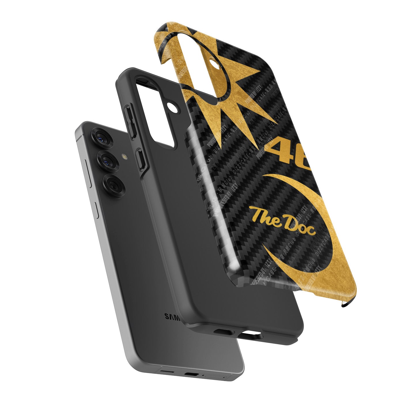 Valentino Rossi Anniversario Gold Carbon Phone Case – The Doctor Edition for Samsung