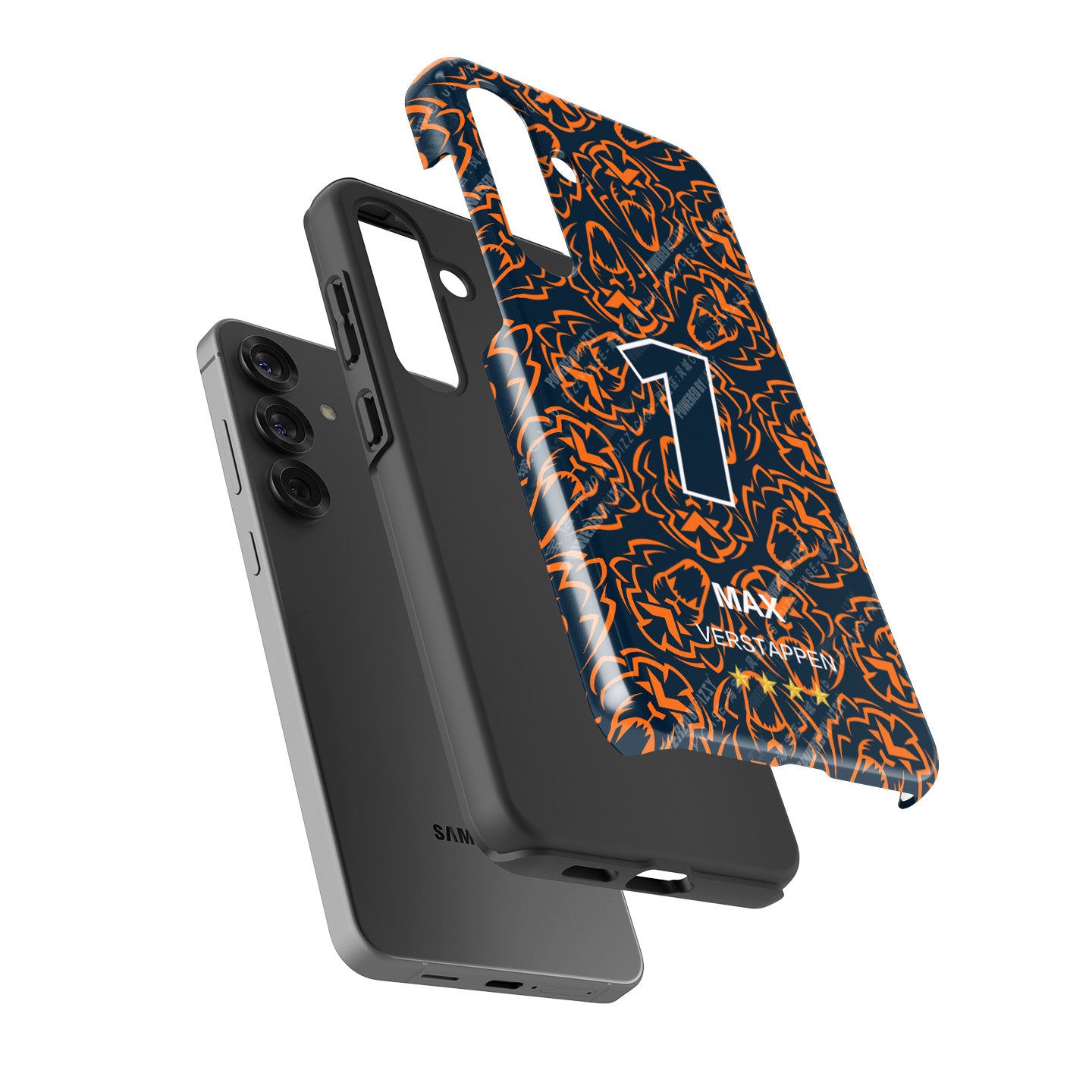 Max Verstappen 2025 F1 Champion Phone Case – Orange Lion Edition (Samsung)