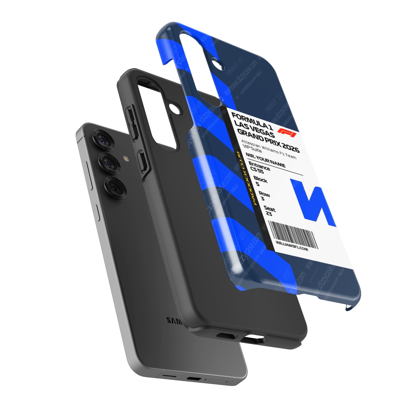 Custom Williams VIP Pass Samsung Galaxy Case