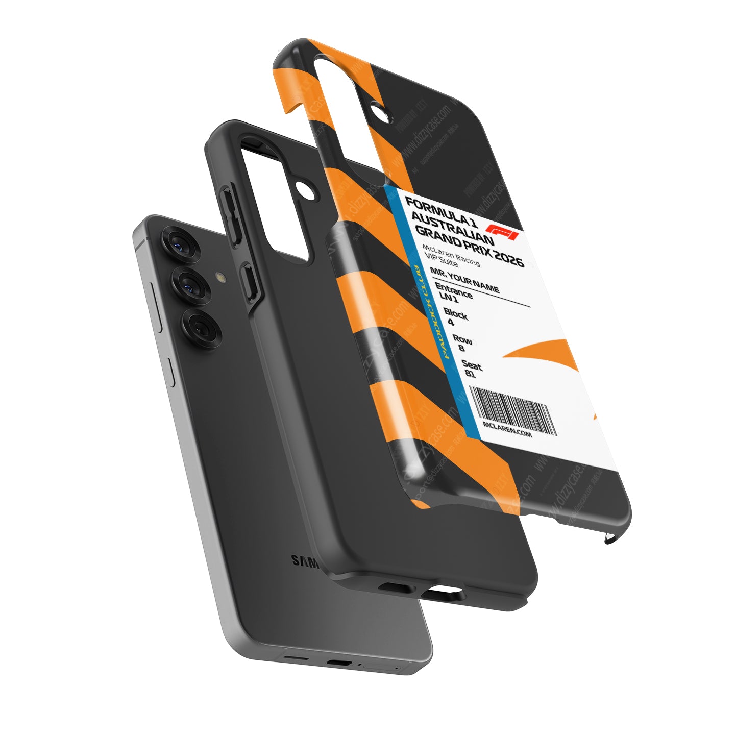 McLaren 2026 Australia VIP Custom Name Samsung Case