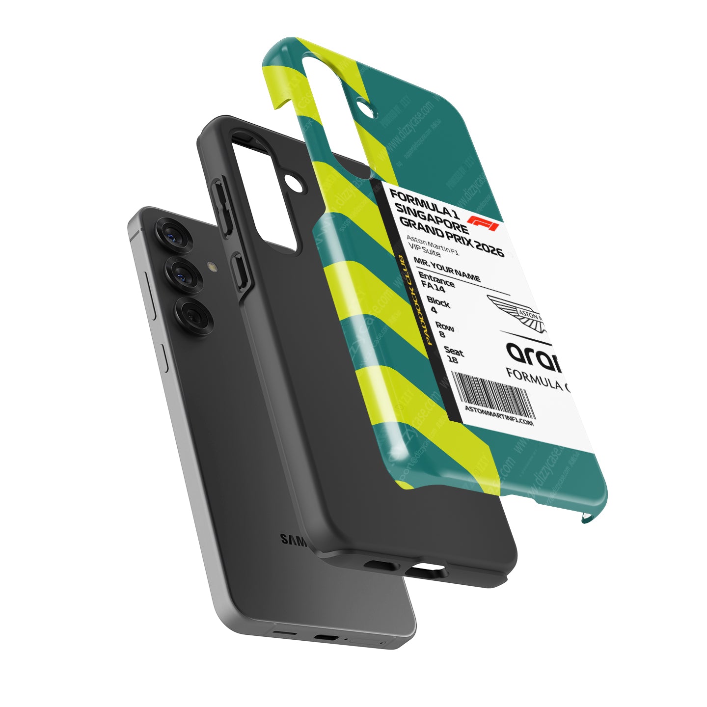 Custom Aston Martin VIP Pass Samsung Galaxy Case