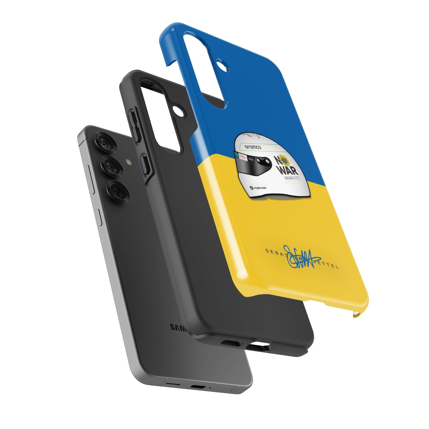 Sebastian Vettel 2022 "No War" Helmet Case - Samsung Galaxy Series | DIZZY CASE