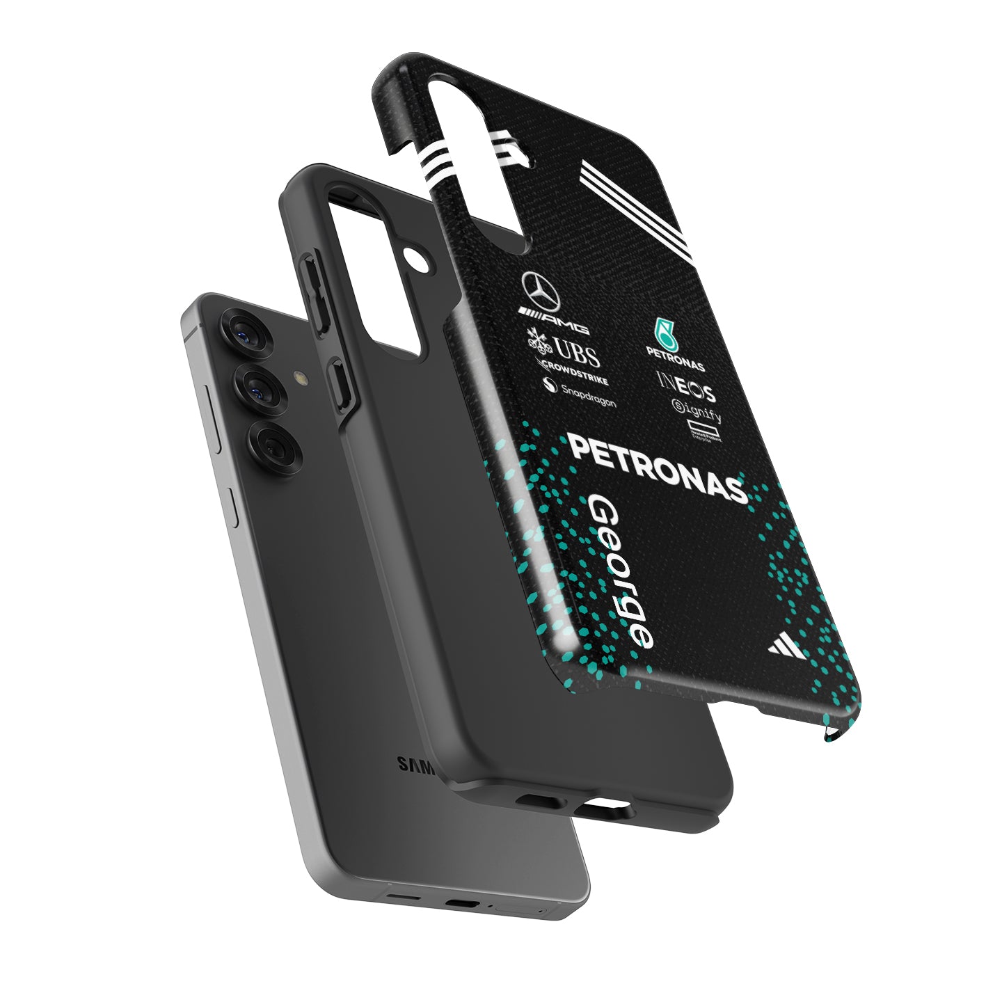 George Russell 2025 Mercedes F1 Race Suit Phone Case – AMG Petronas Edition (Samsung Galaxy) | DIZZY CASE