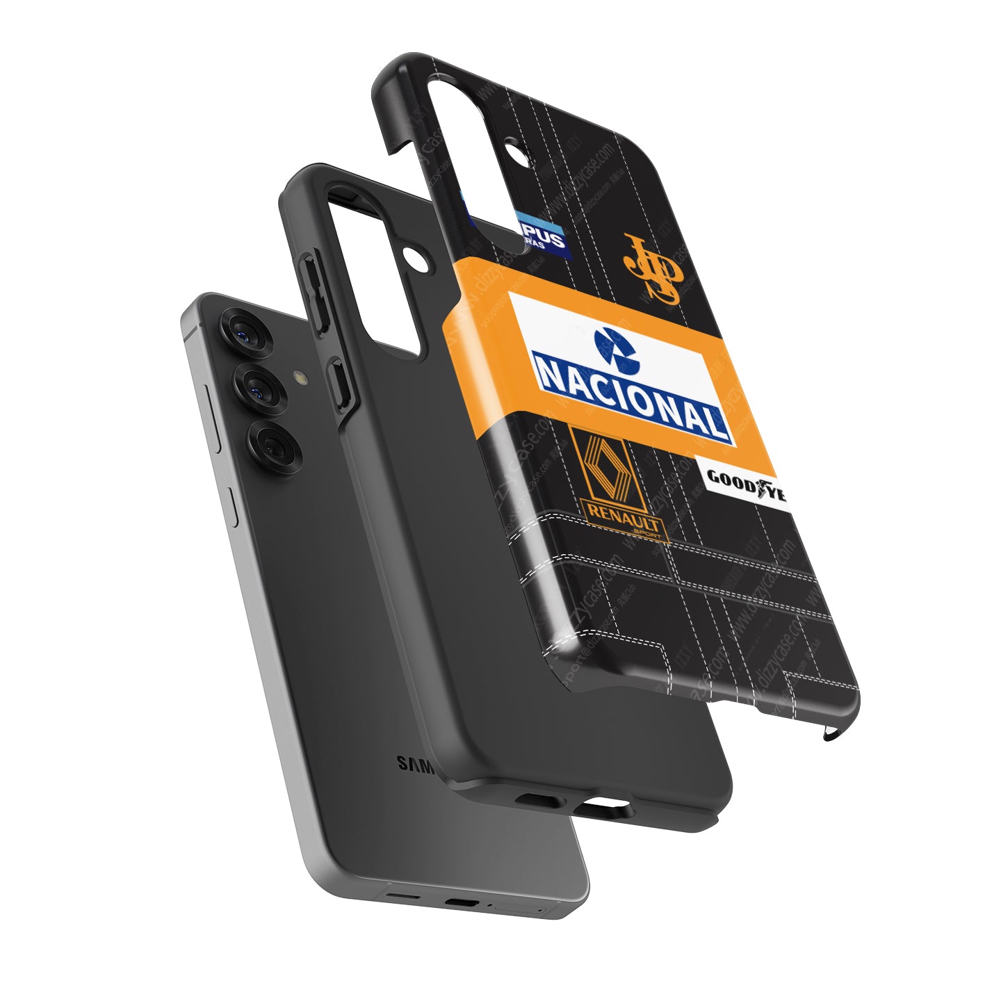 Ayrton Senna 1985 Lotus F1 Samsung Case - Snap & Tough Variants | DIZZY CASE