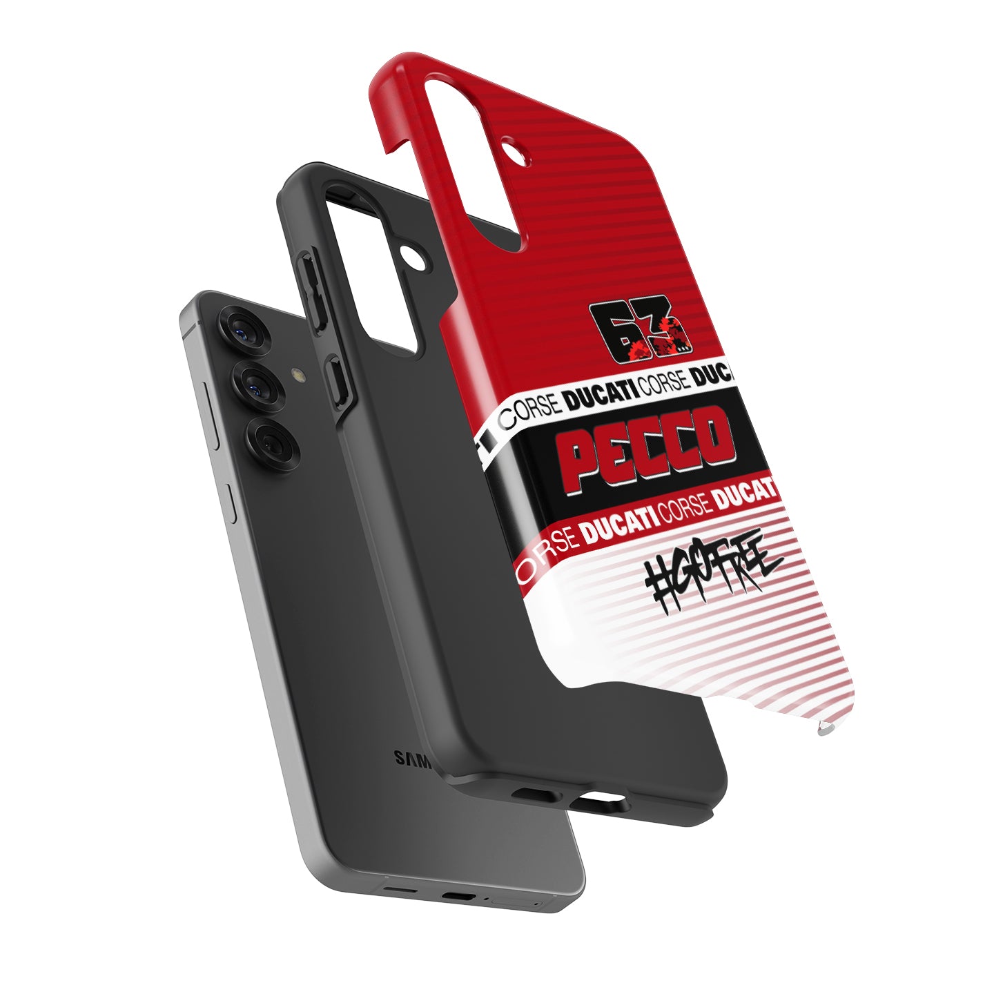 Francesco Bagnaia MotoGP 2025 Phone Case – Ducati Pecco #63 Design for Samsung