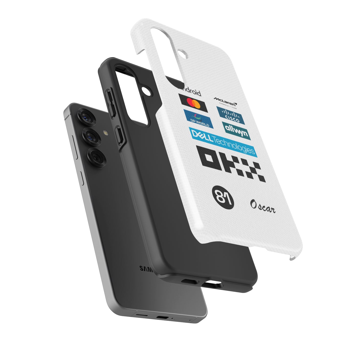 Oscar Piastri 2025 Monaco GP Phone Case – McLaren White Race Suit Edition (For Samsung) | DIZZY CASE